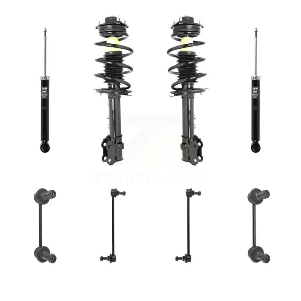 Transit Auto - KSS-107779 - Front and Rear Suspension Strut and Coil Spring Assembly Kits
