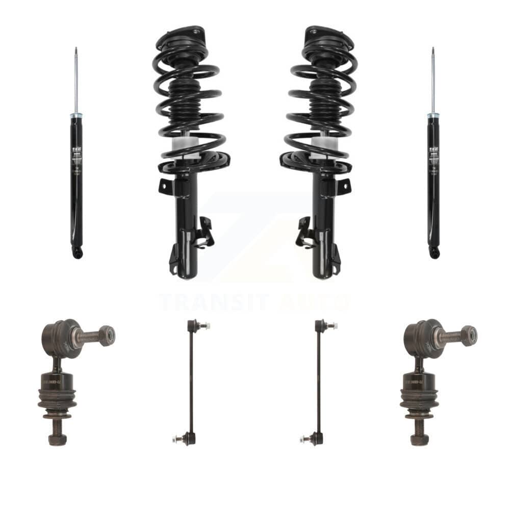 Transit Auto - KSS-107803 - Front and Rear Suspension Strut and Coil Spring Assembly Kits