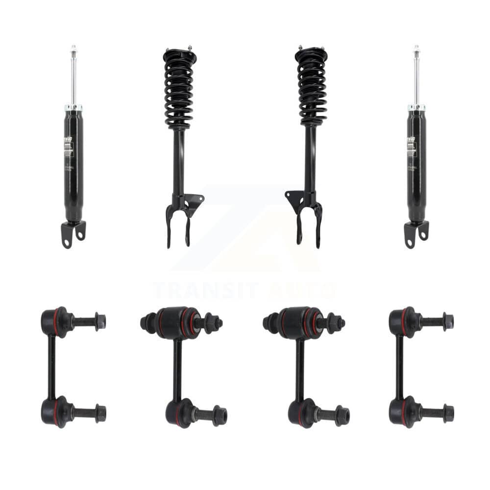Transit Auto - KSS-108251 - Front and Rear Suspension Strut and Coil Spring Assembly Kits
