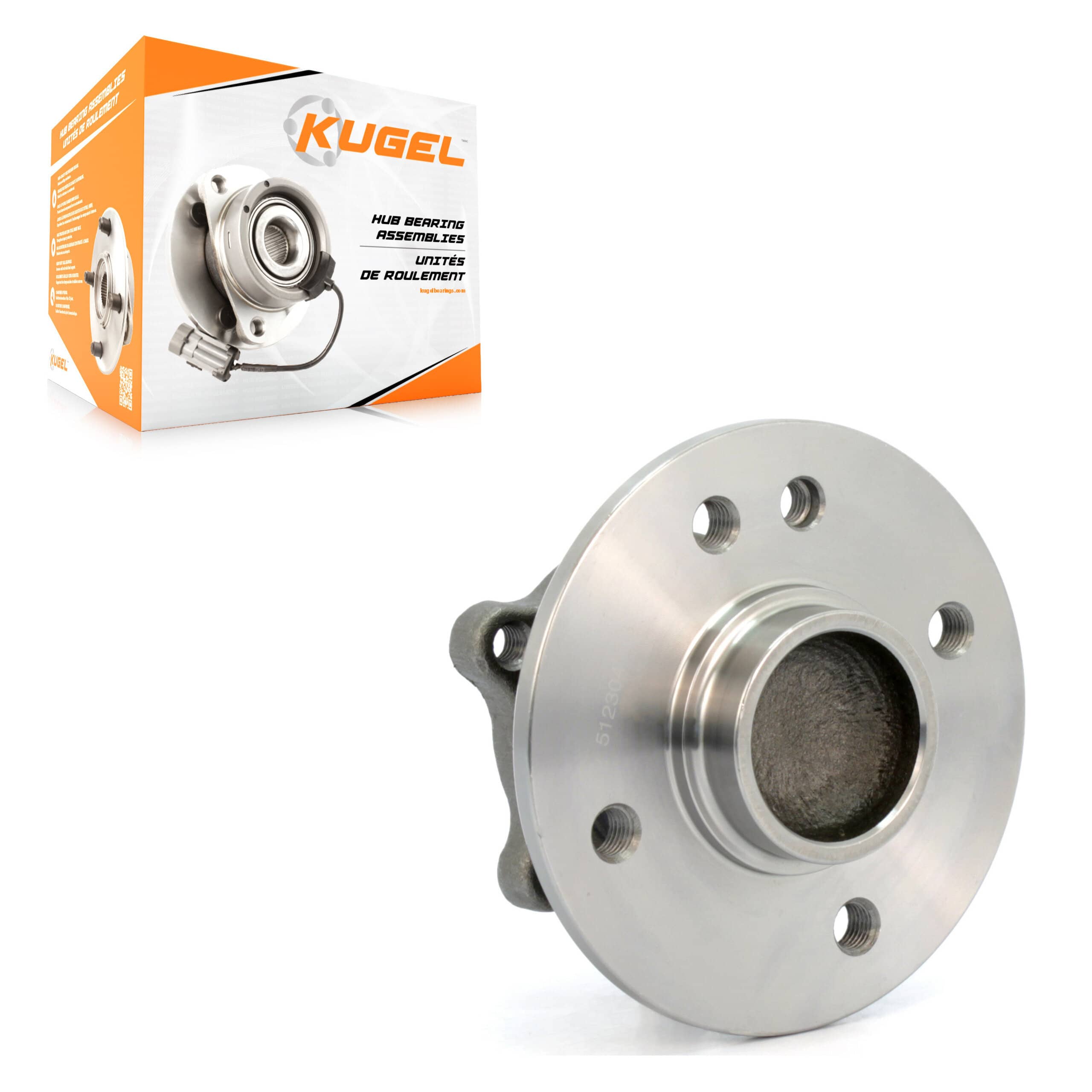 Kugel - 70-512304 - Rear Wheel Bearing and Hub Assembly