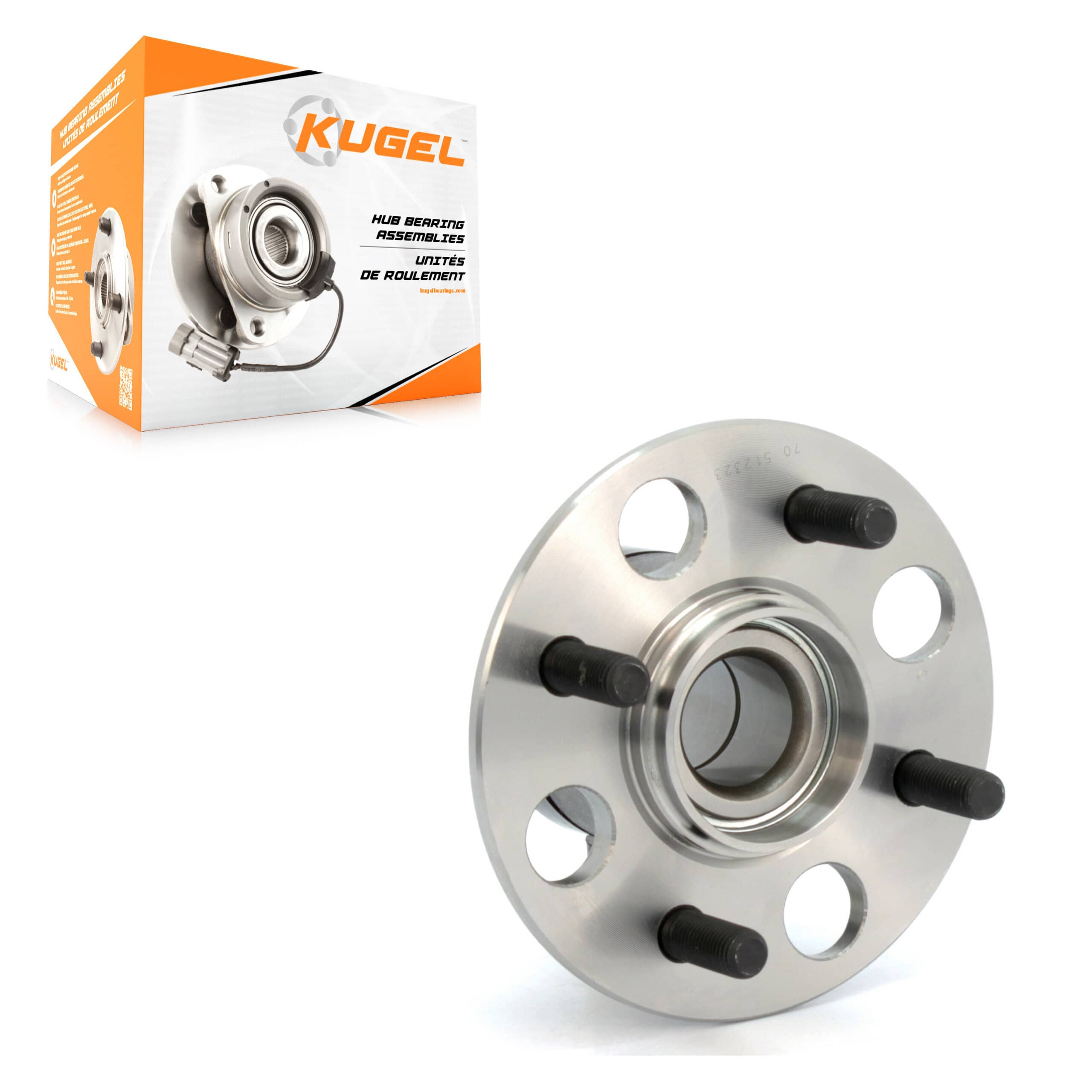Kugel - 70-512323 - Rear Wheel Bearing and Hub Assembly