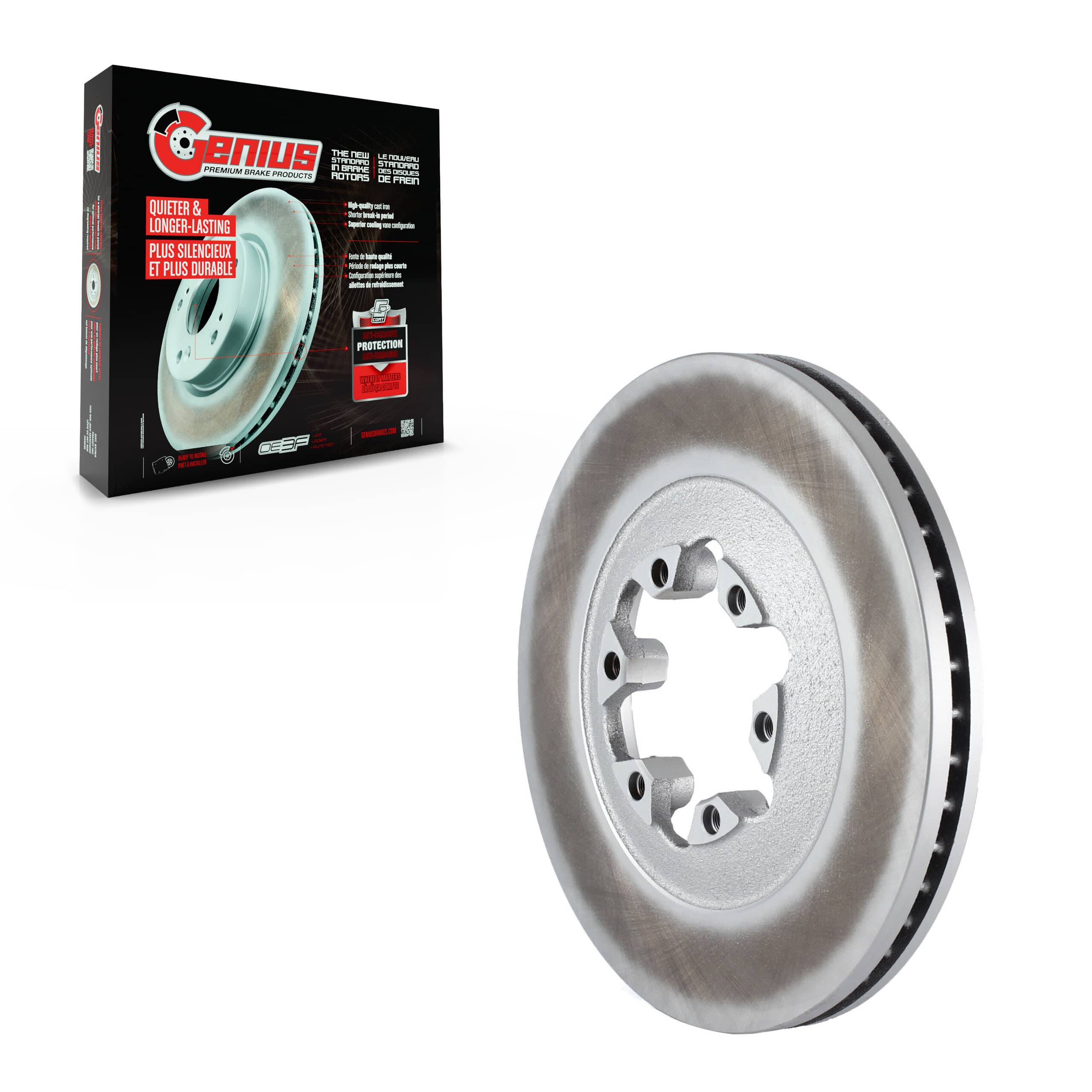 Genius - GCR-580709 - Front Disc Brake Rotor