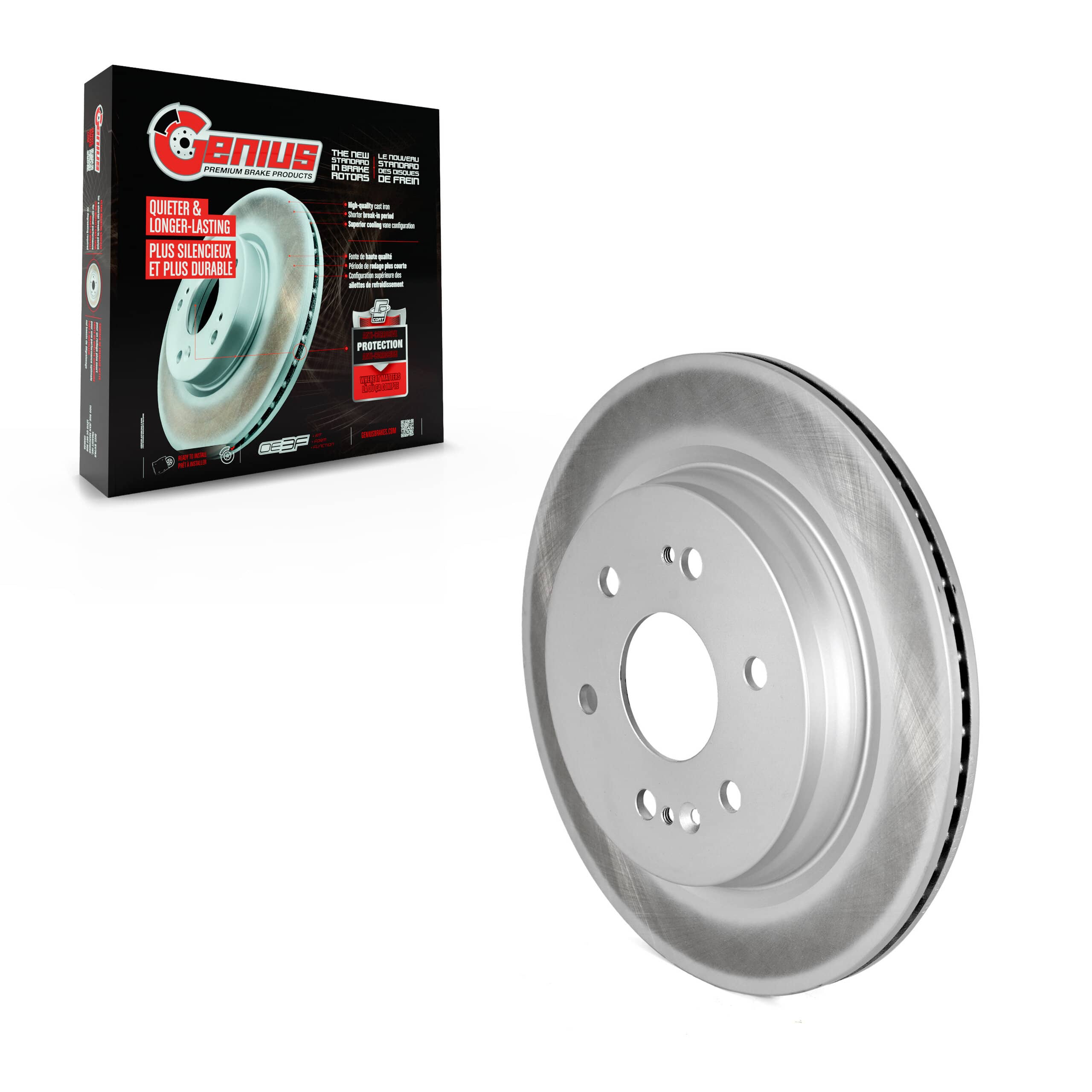 Genius - GCR-582457 - Rear Disc Brake Rotor