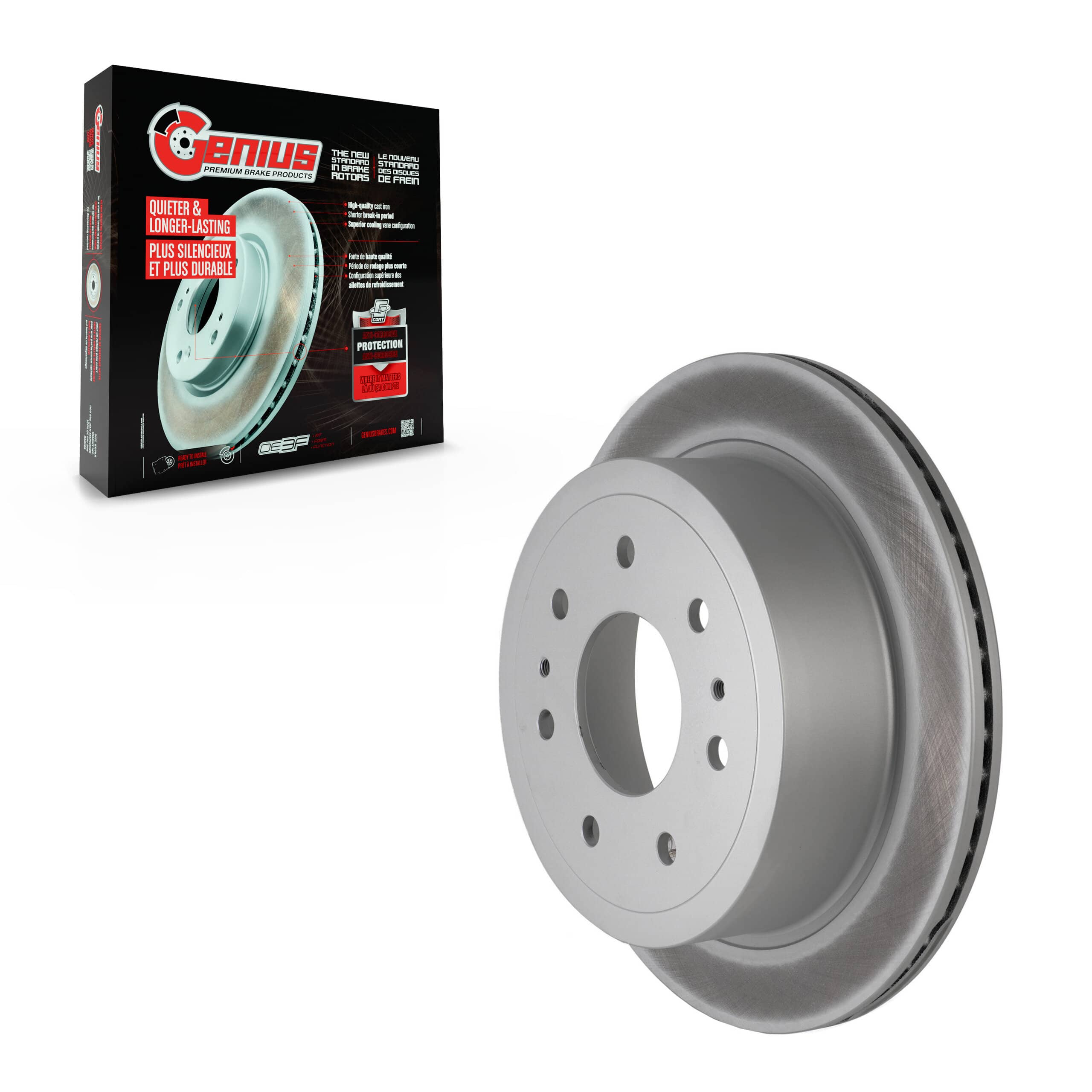 Genius - GCR-680183 - Rear Disc Brake Rotor