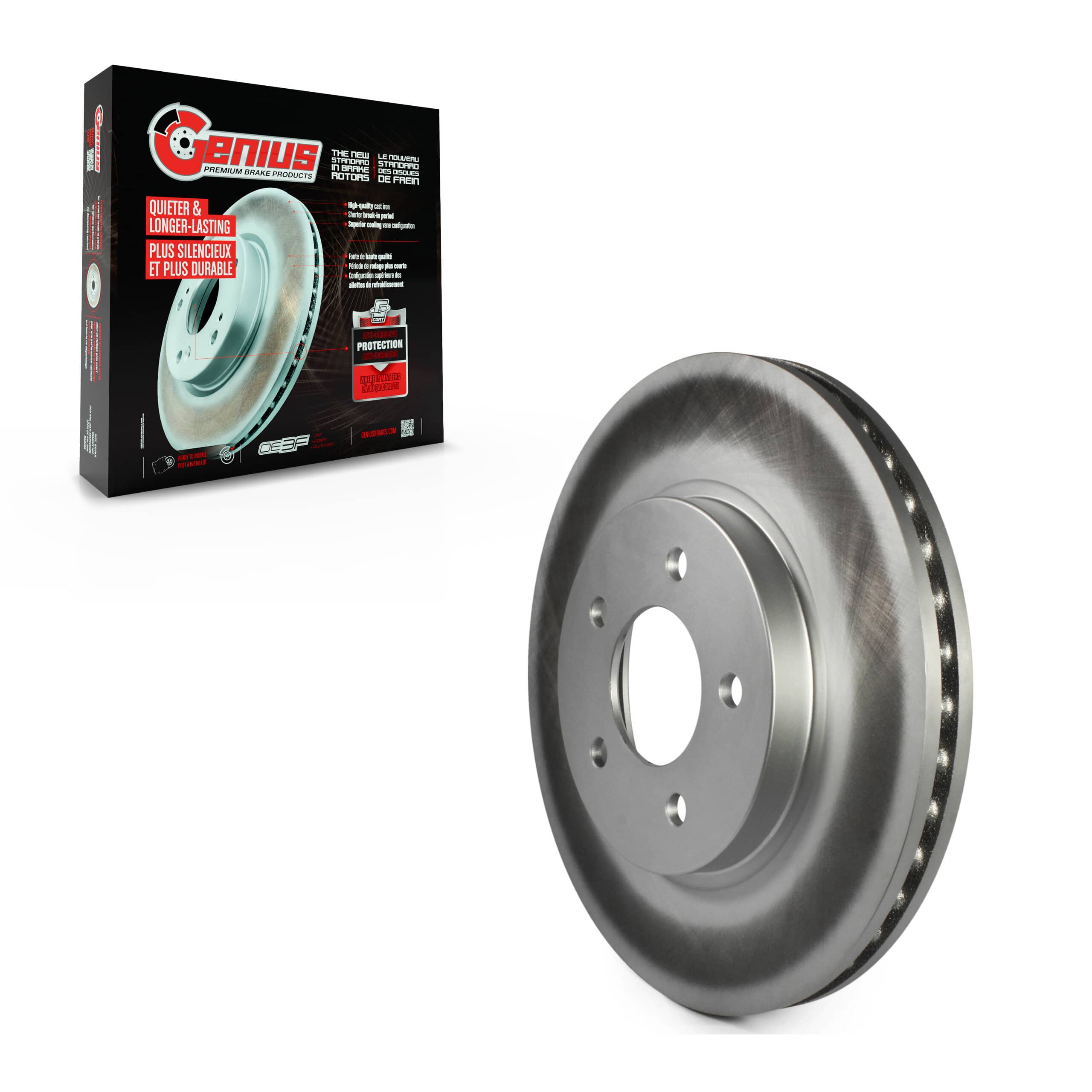 Genius - GCR-680272 - Front Disc Brake Rotor