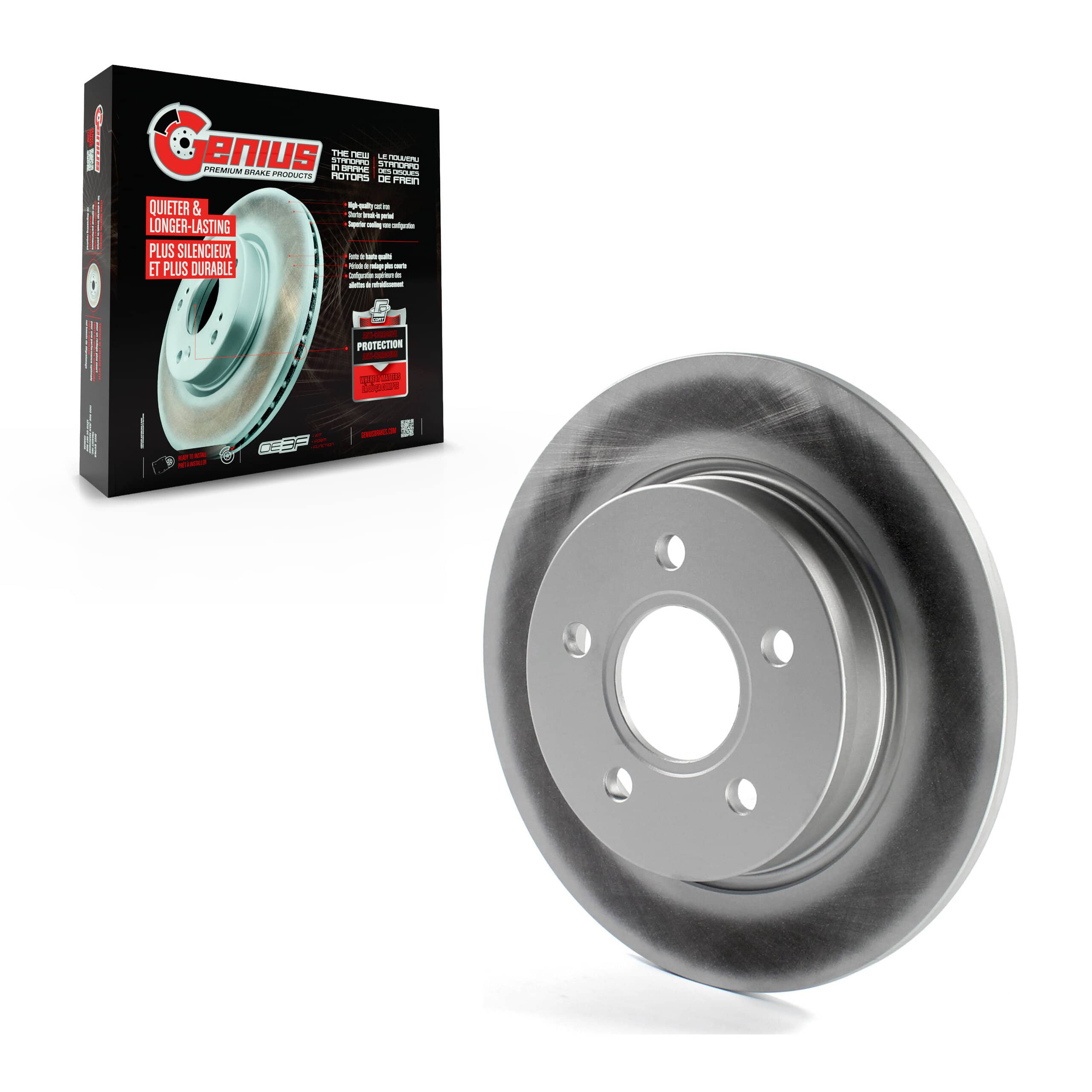 Genius - GCR-680931 - Rear Disc Brake Rotor