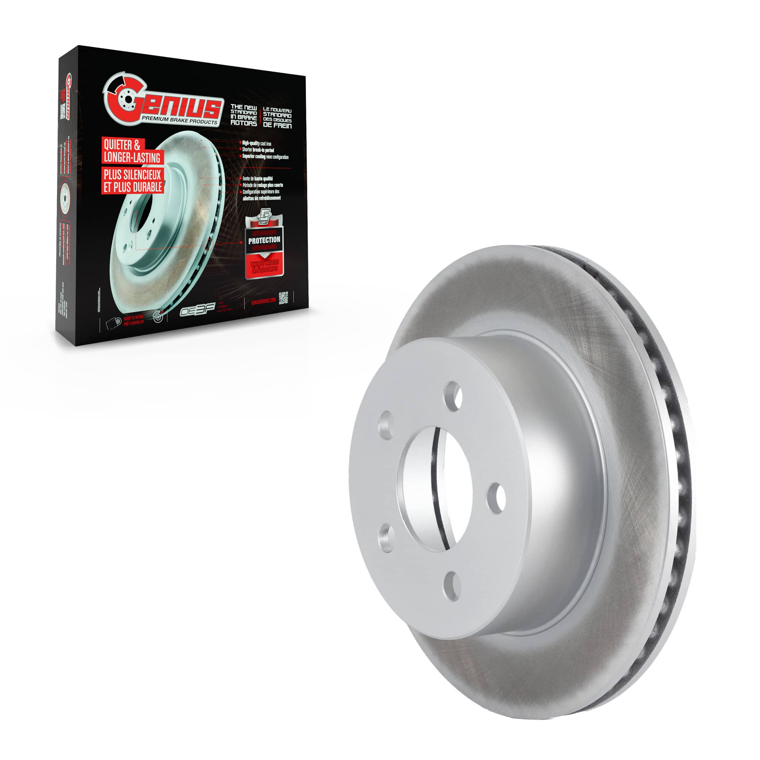 Genius - GCR-76923 - Front Disc Brake Rotor
