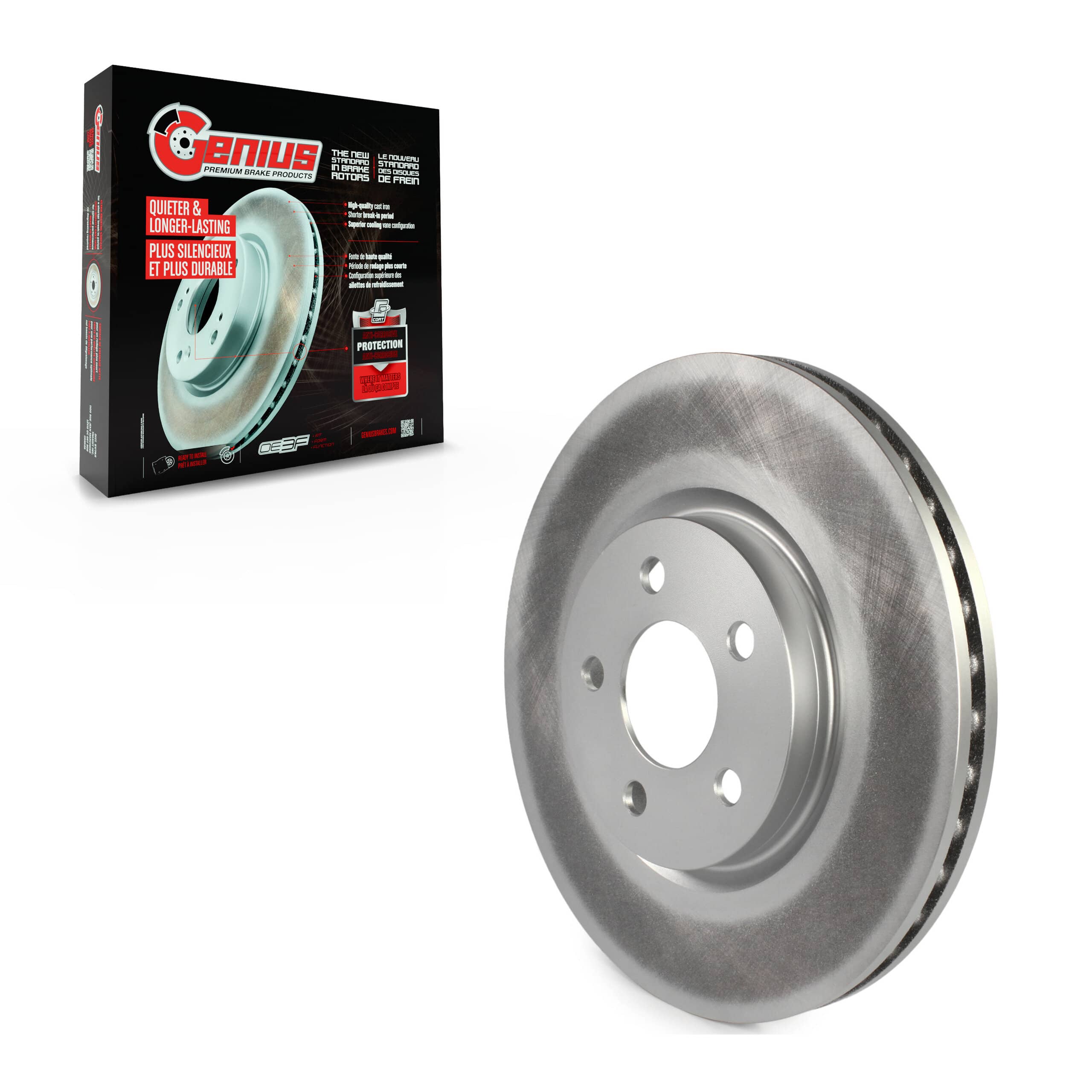 Genius - GCR-76955 - Front Disc Brake Rotor