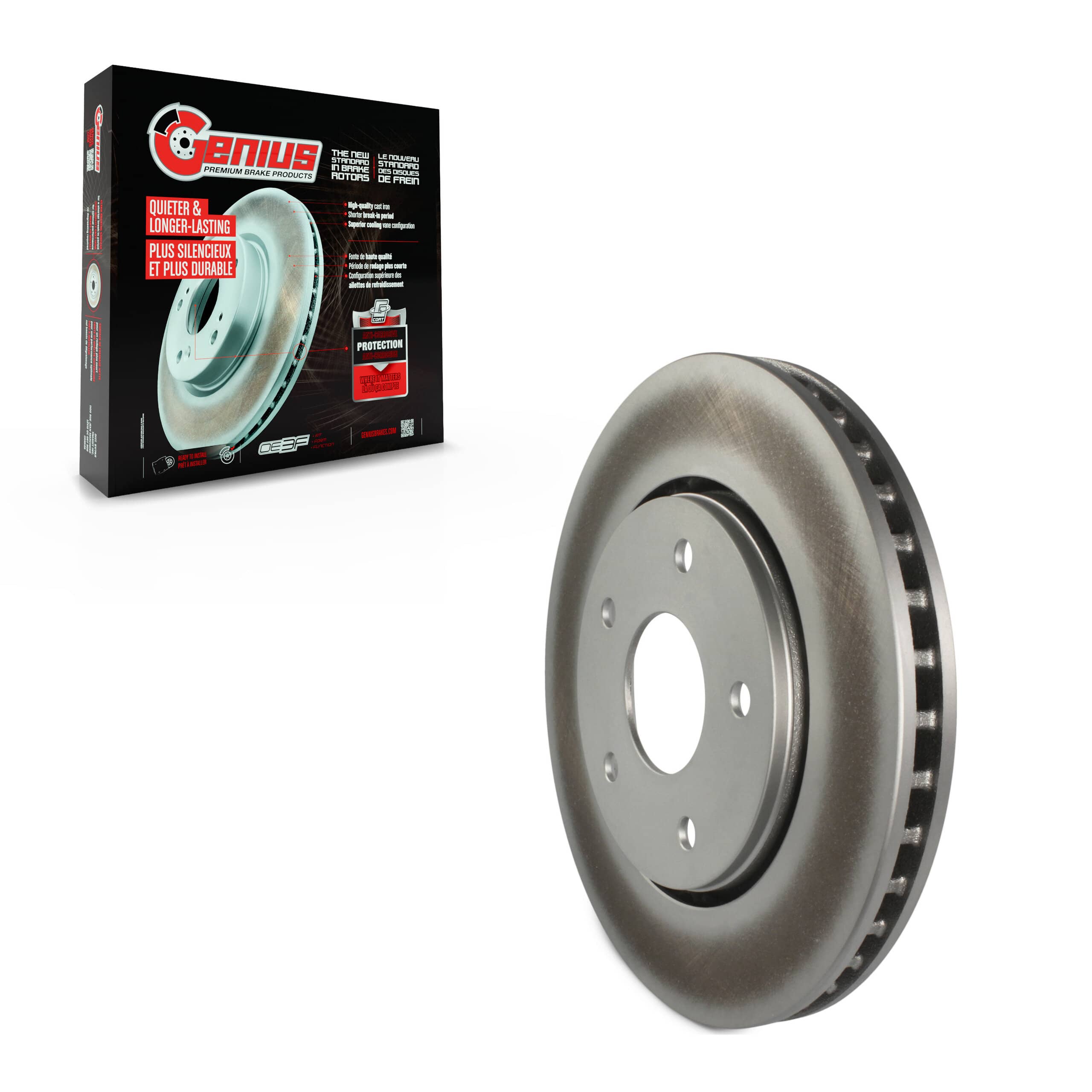Genius - GCR-780624 - Front Disc Brake Rotor