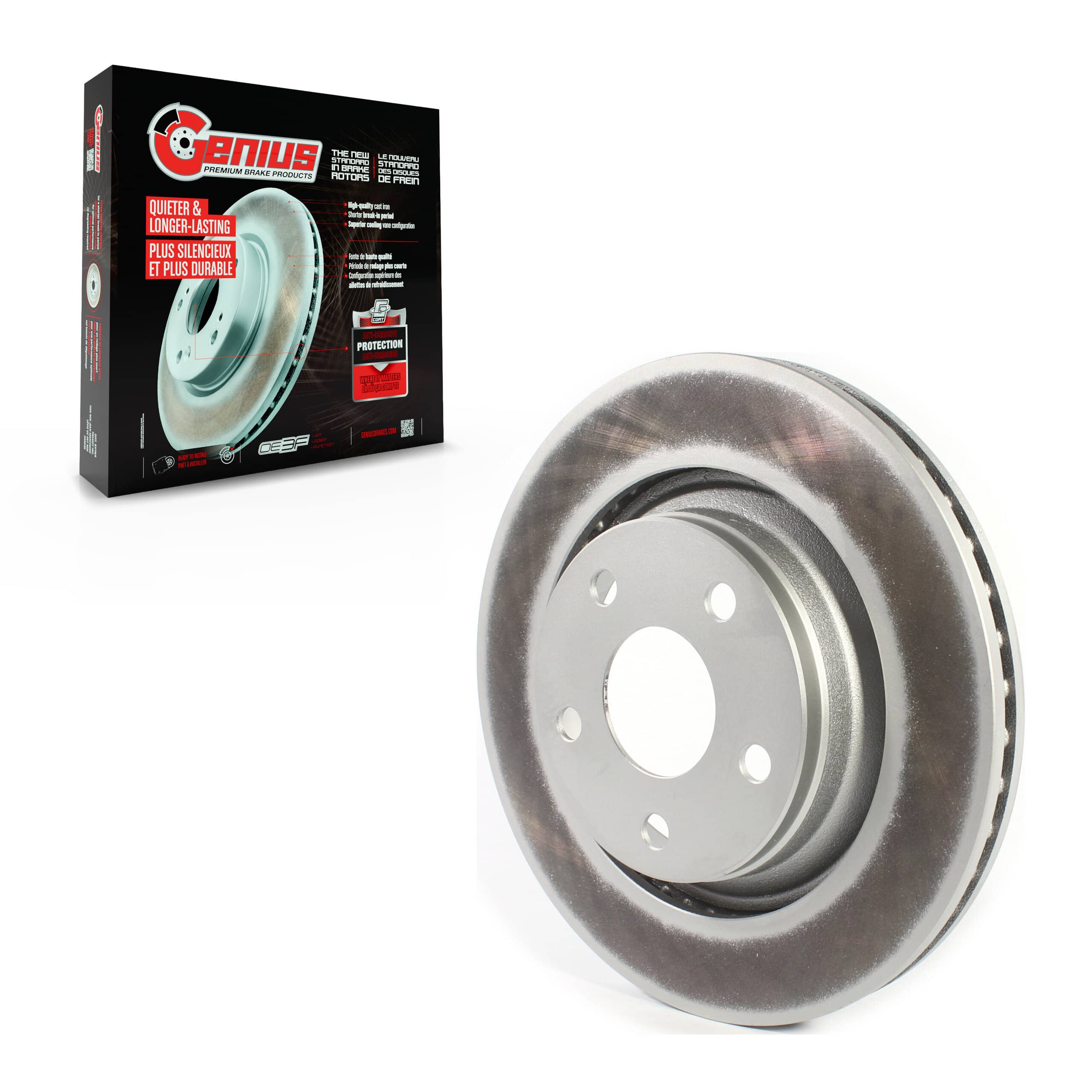 Genius - GCR-782275 - Front Disc Brake Rotor