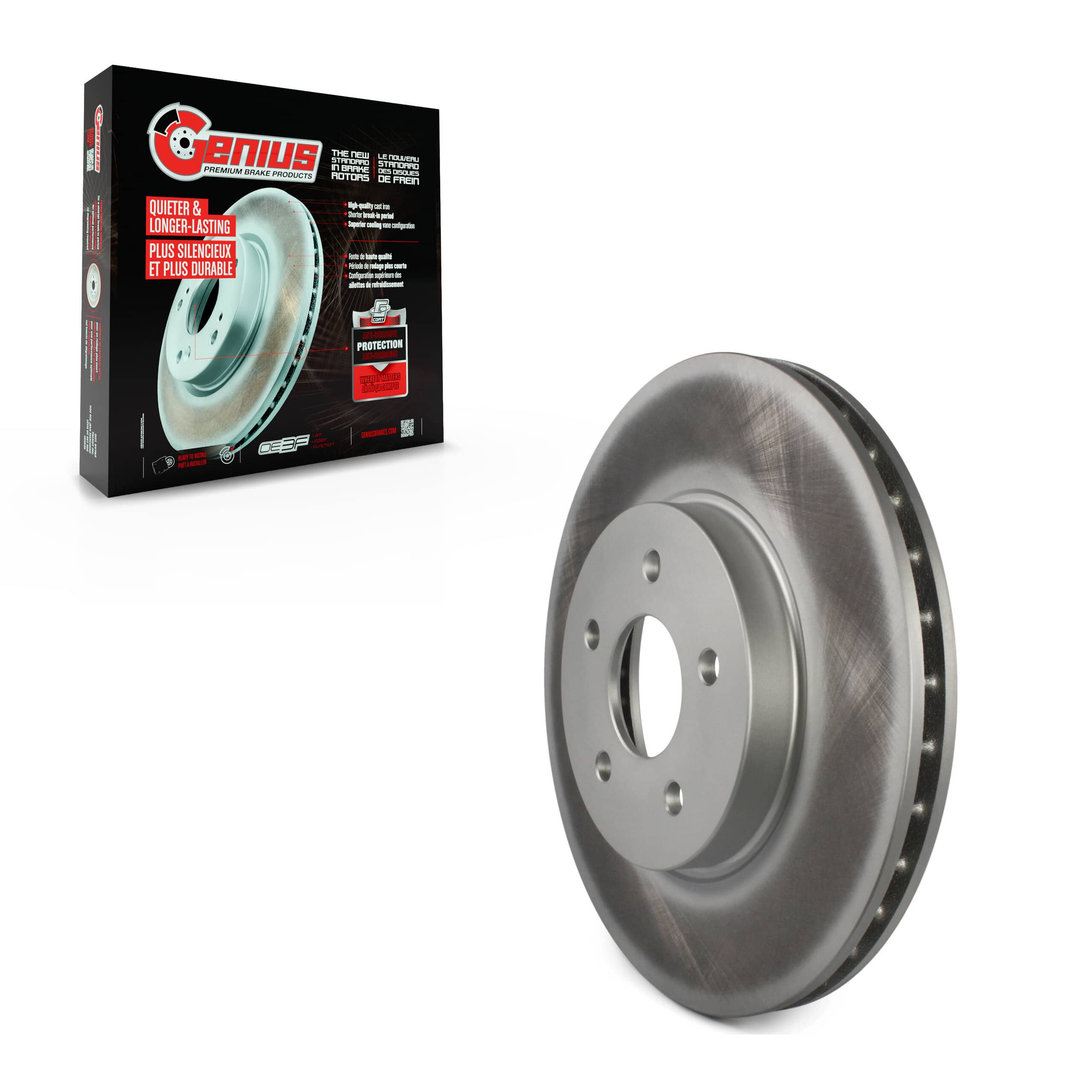 Genius - GCR-980234 - Front Disc Brake Rotor