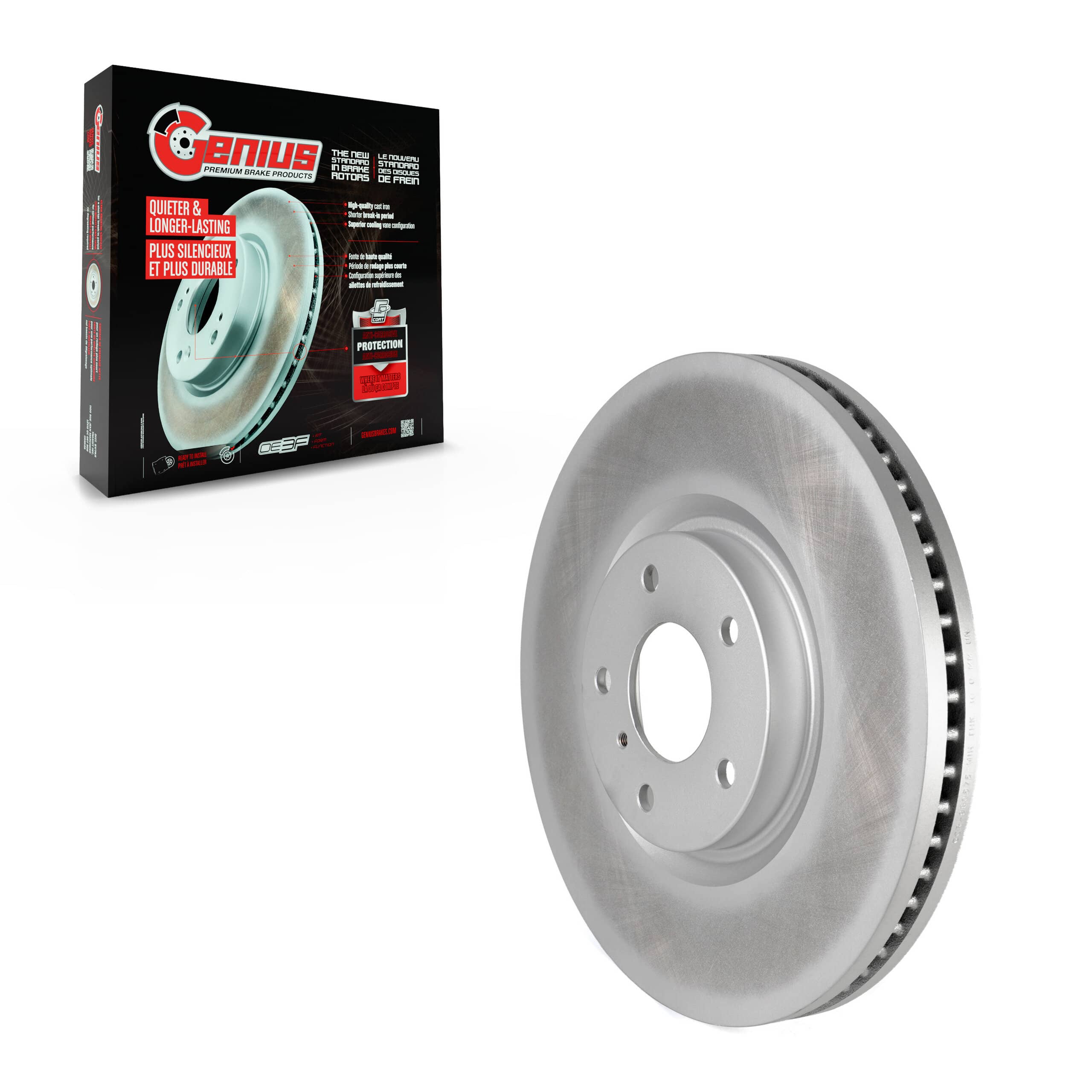 Genius - GCR-980575 - Front Disc Brake Rotor