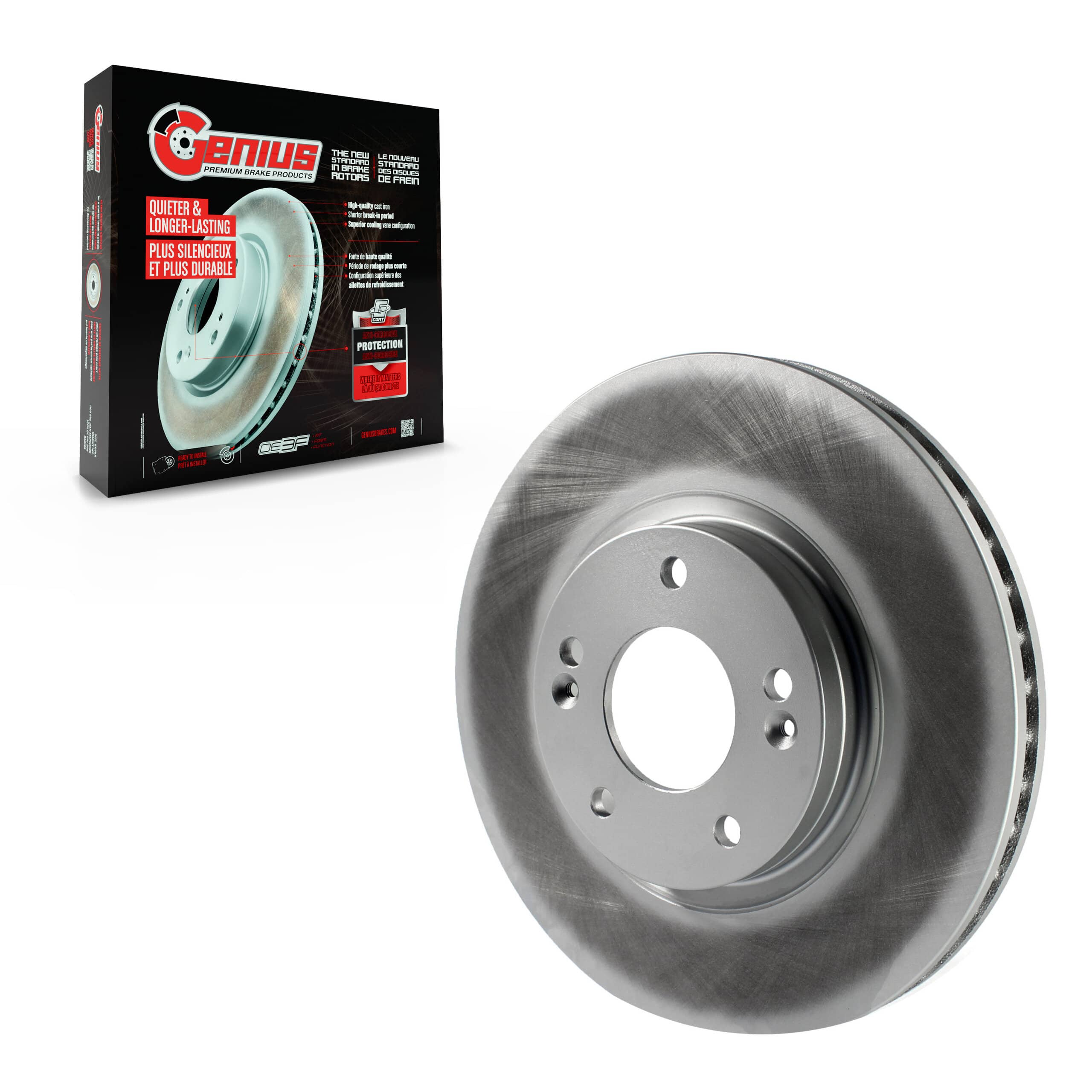 Genius - GCR-980595 - Front Disc Brake Rotor