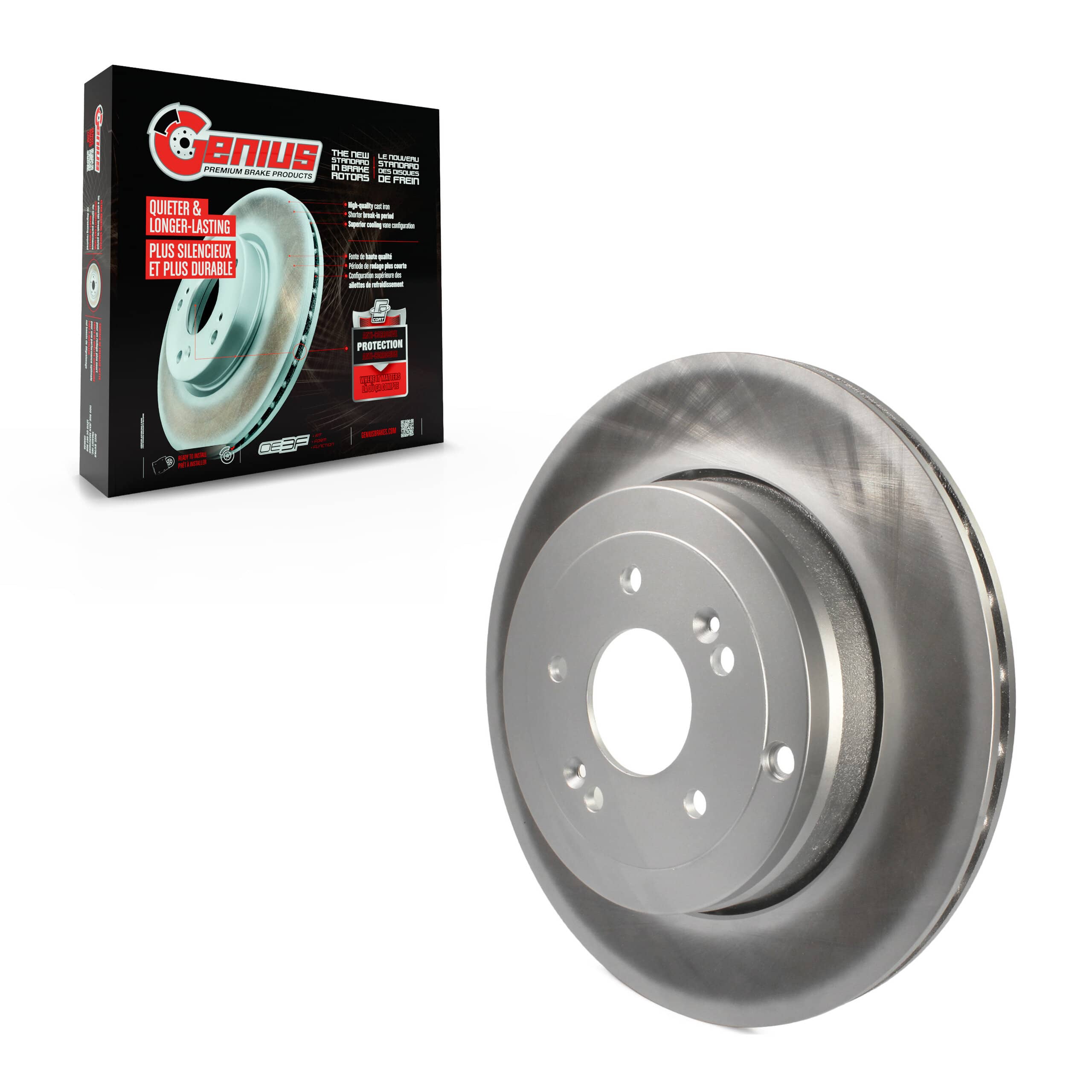 Genius - GCR-980772 - Rear Disc Brake Rotor
