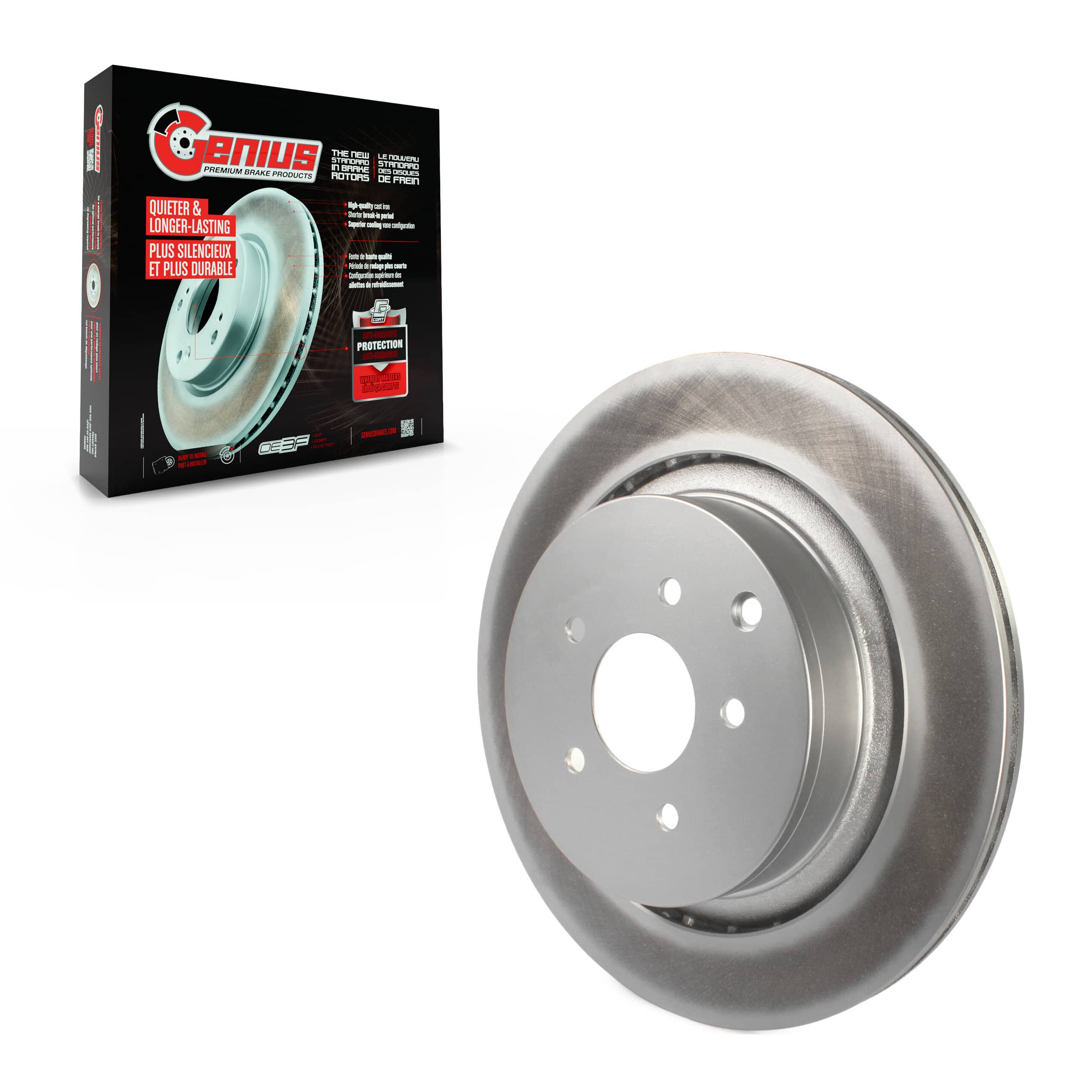 Genius - GCR-980951 - Rear Disc Brake Rotor