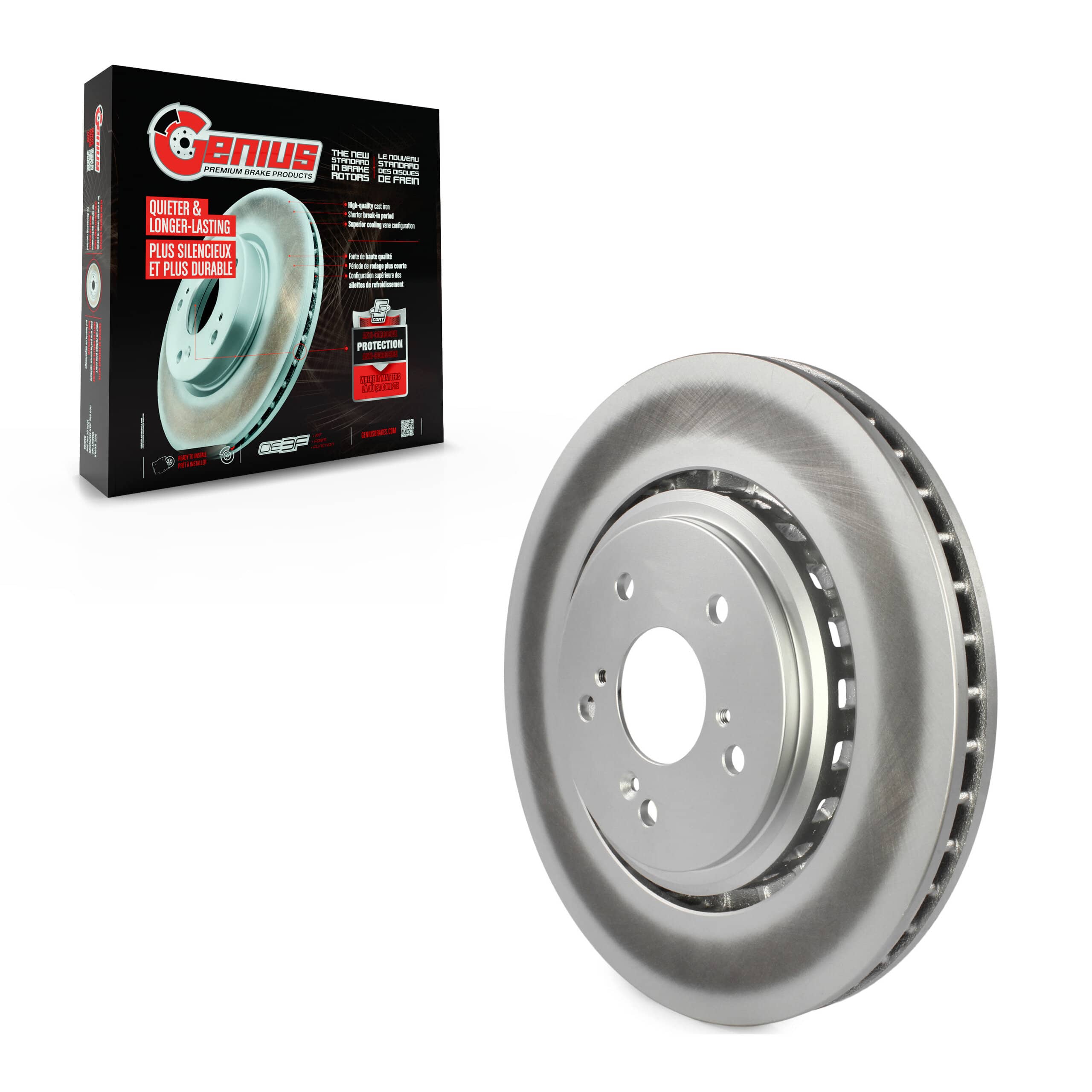Genius - GCR-981063 - Front Disc Brake Rotor
