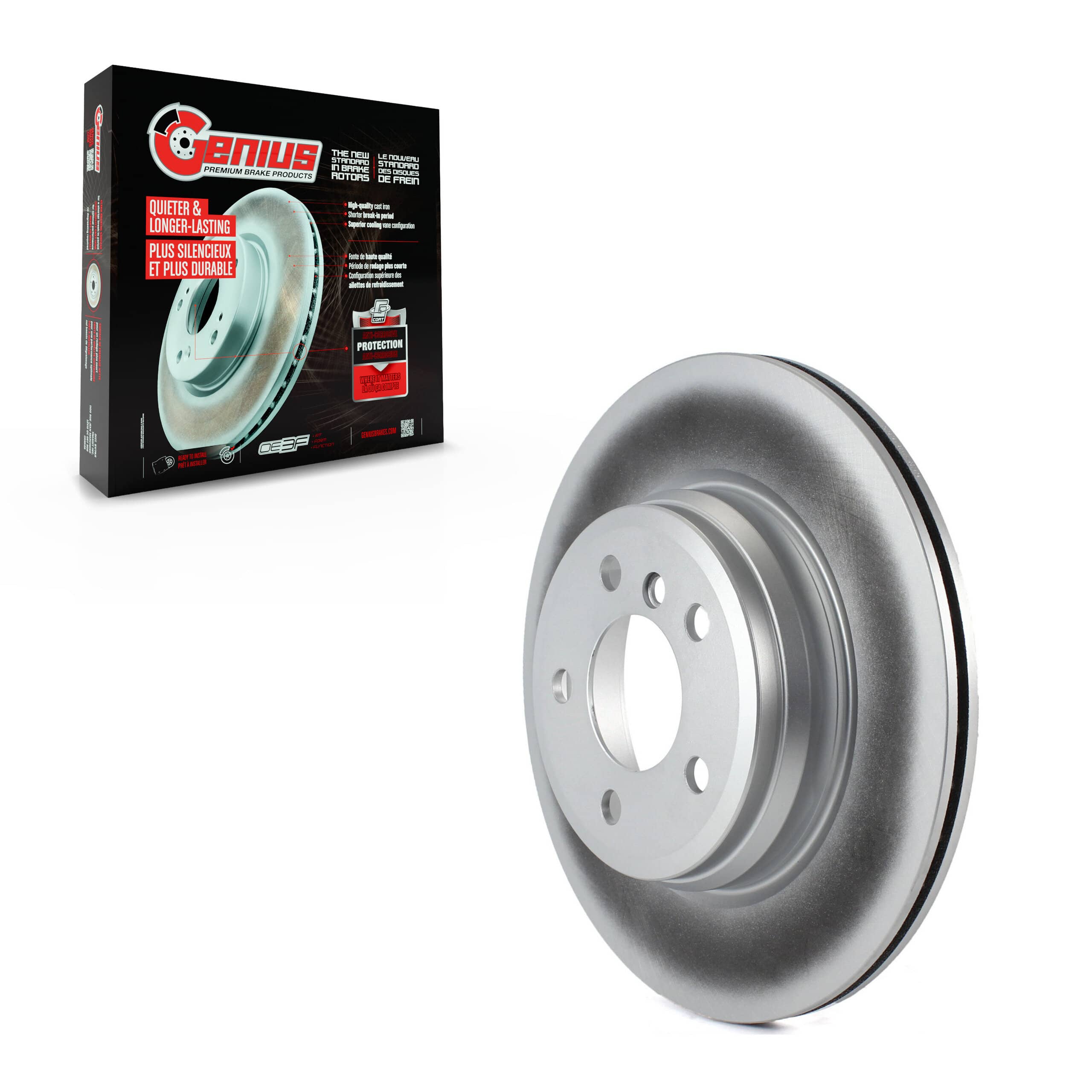 Genius - GCR-981065 - Rear Disc Brake Rotor