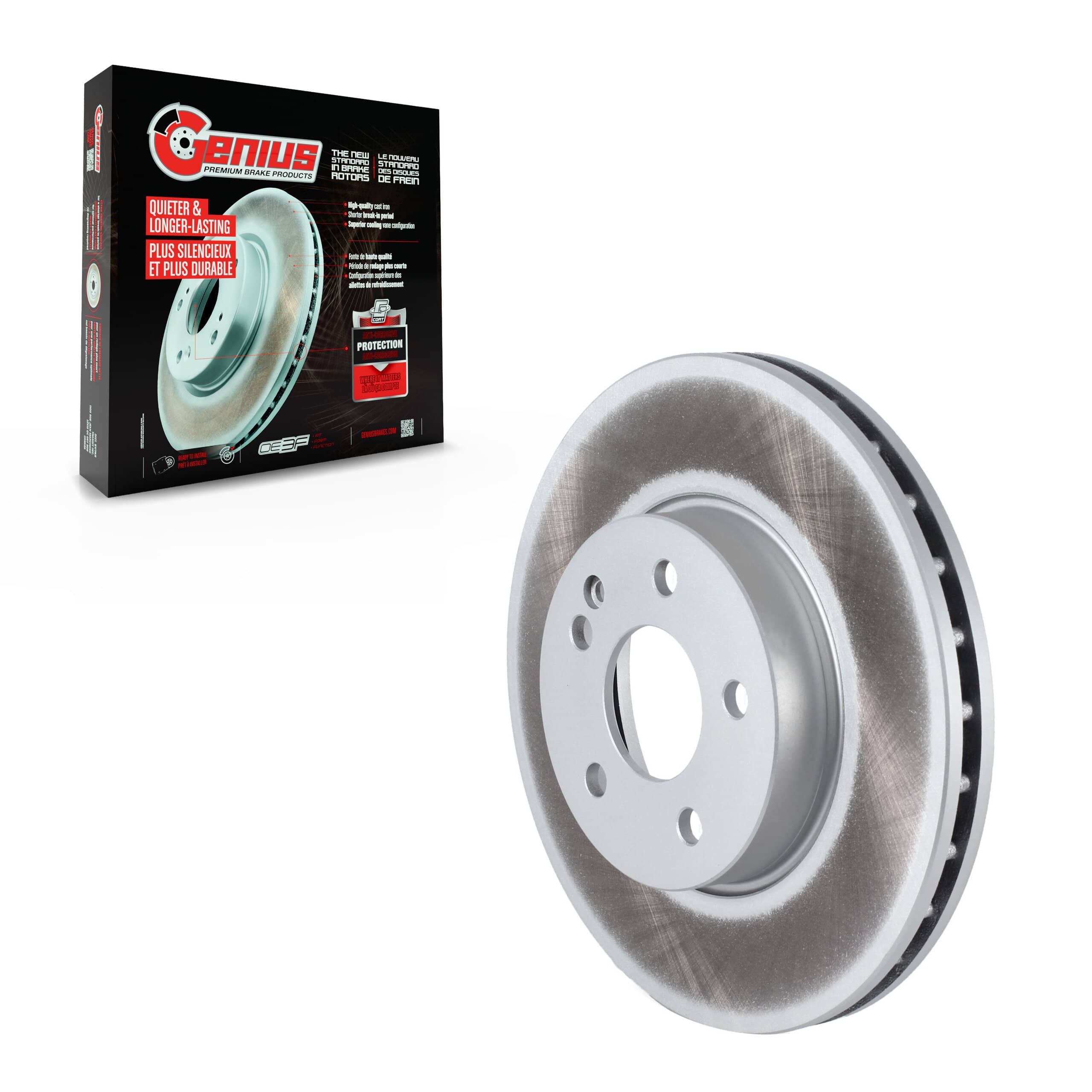 Genius - GCR-981439 - Front Disc Brake Rotor