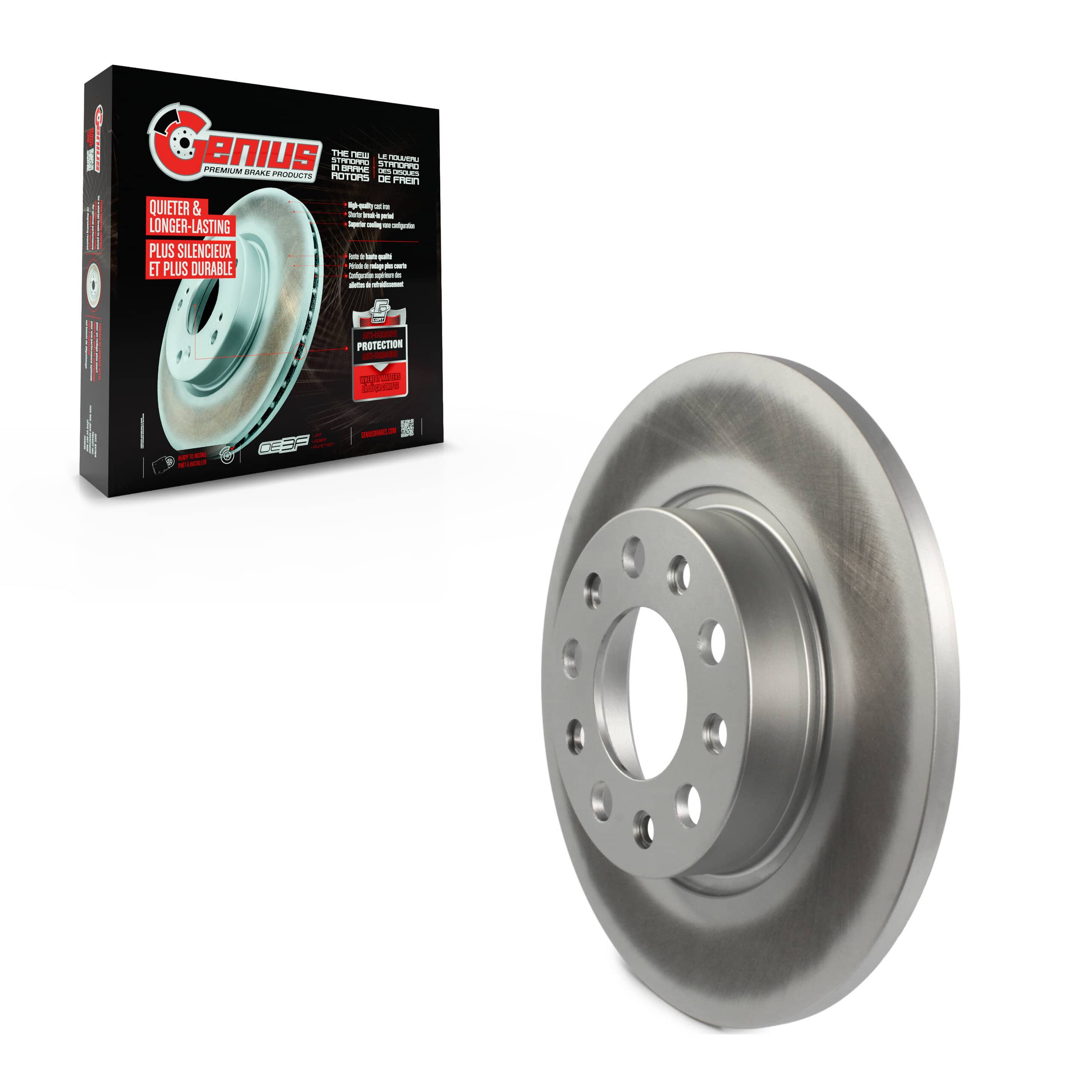 Genius - GCR-981643 - Rear Disc Brake Rotor