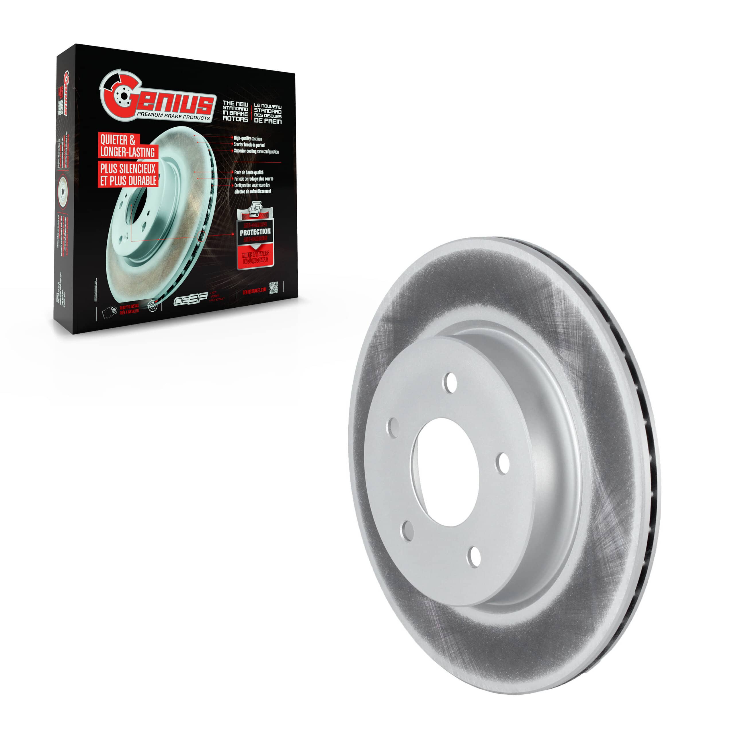 Genius - GCR-981814 - Rear Disc Brake Rotor