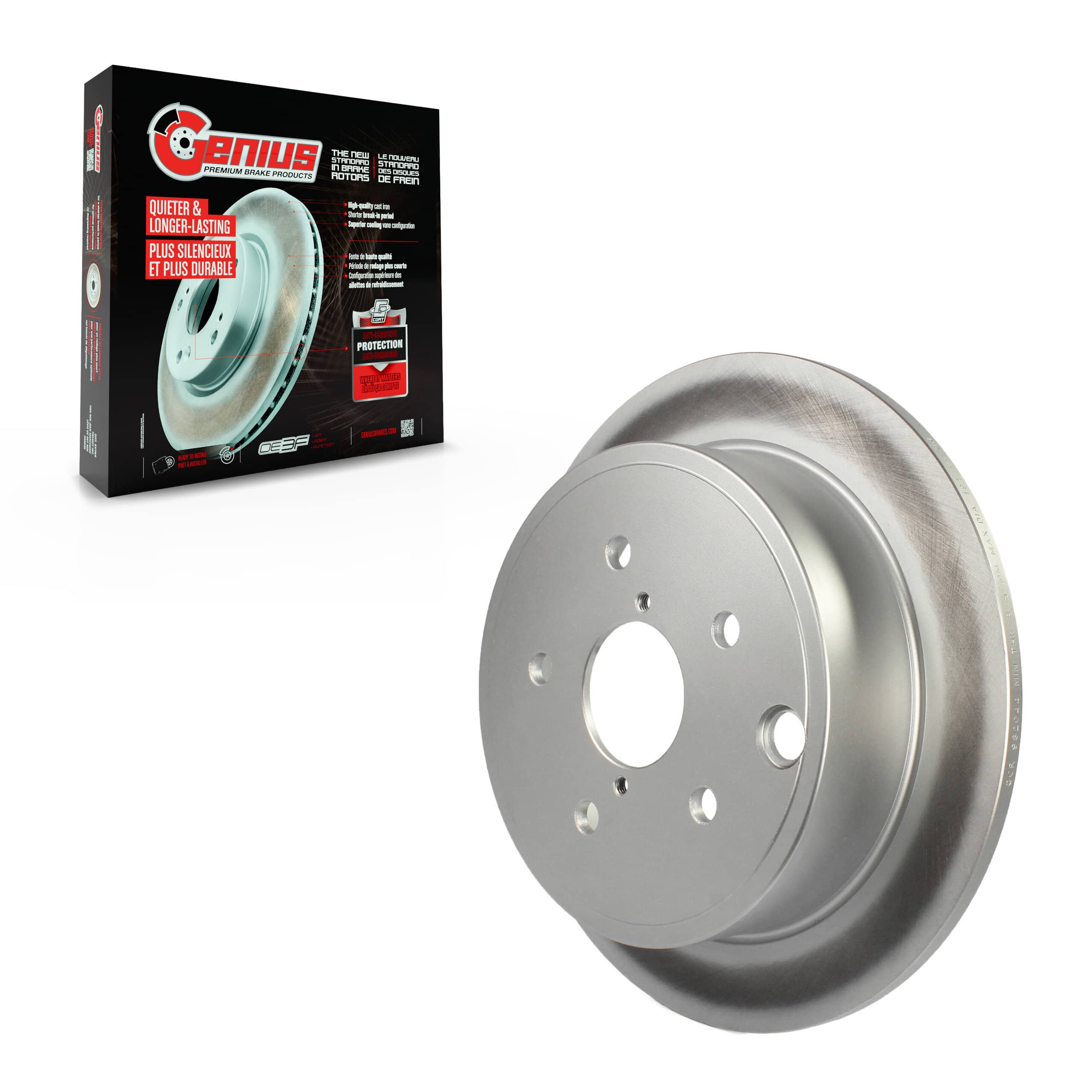 Genius - GCR-982044 - Rear Disc Brake Rotor