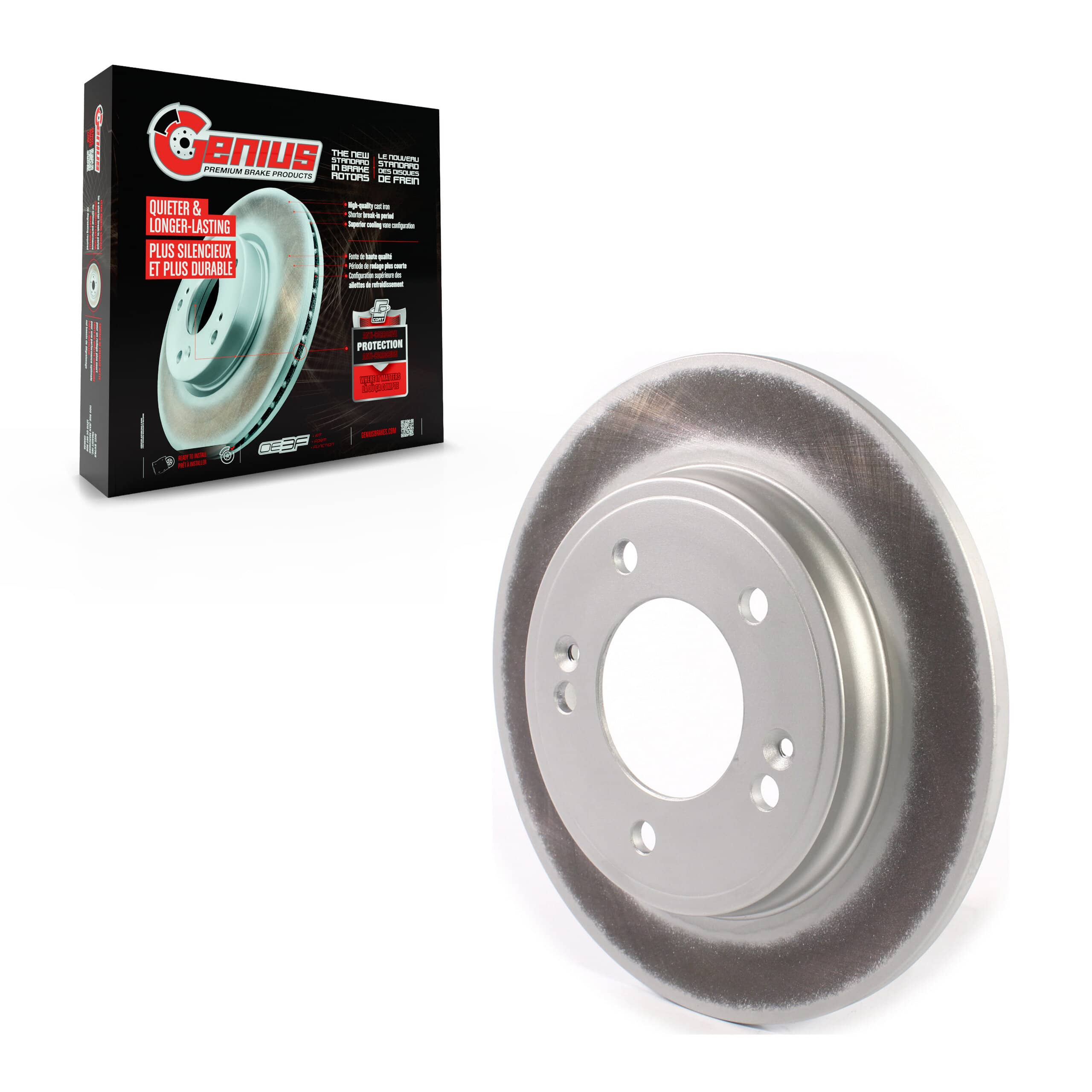 Genius - GCR-982143 - Rear Disc Brake Rotor