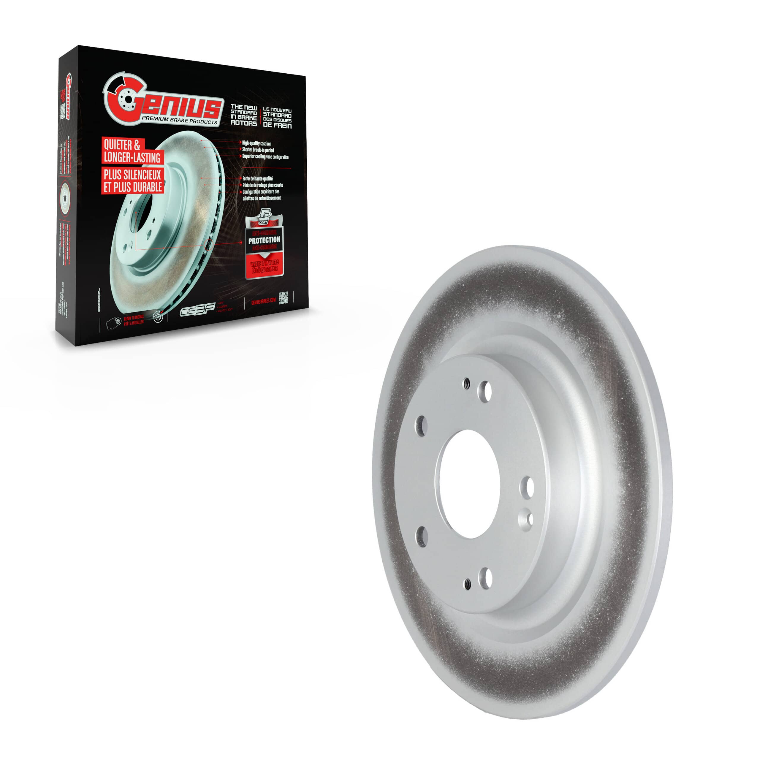 Genius - GCR-982354 - Rear Disc Brake Rotor