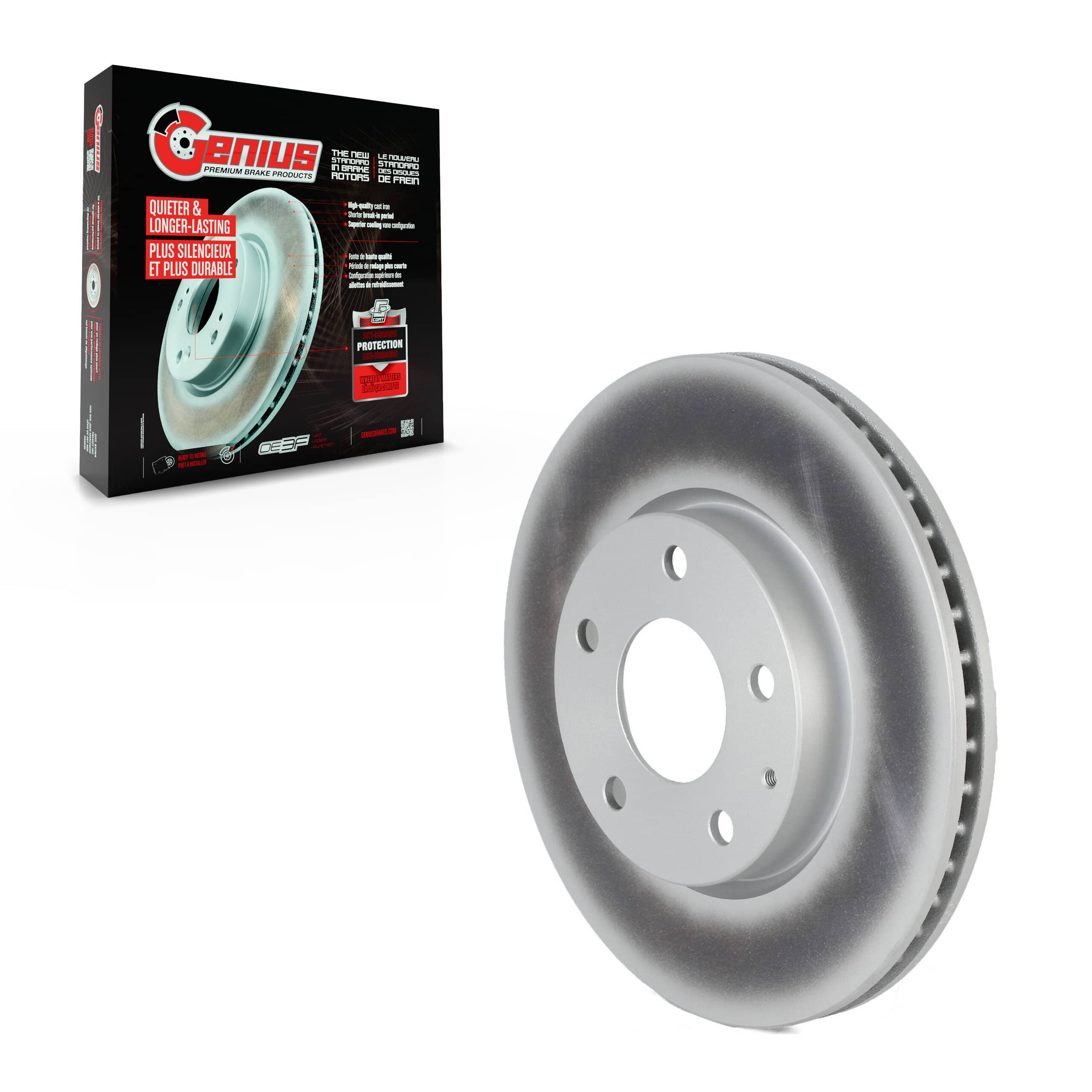 Genius - GCR-982612 - Front Disc Brake Rotor
