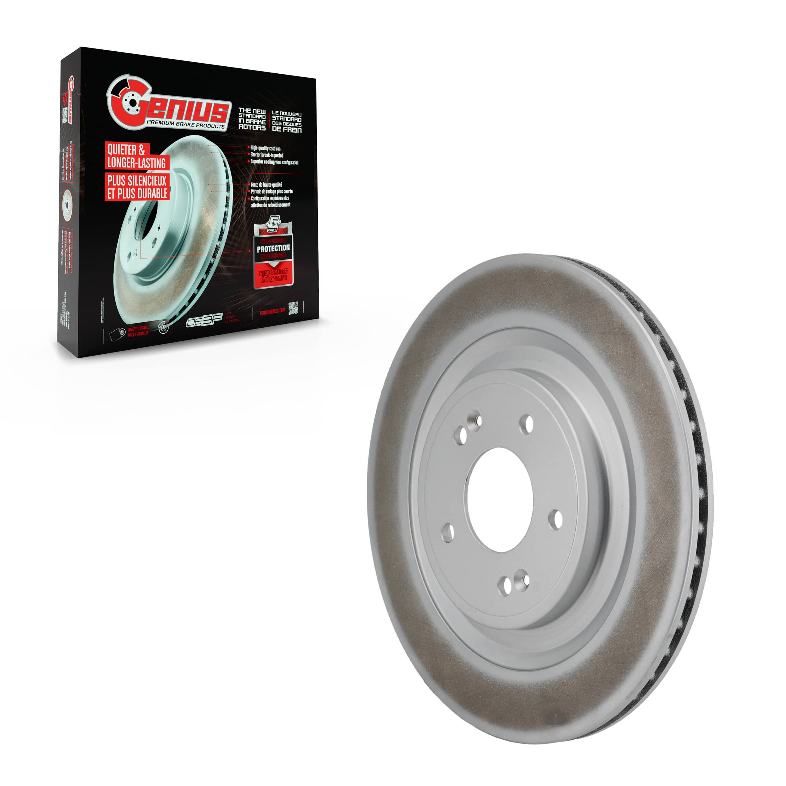 Genius - GCR-982819 - Rear Disc Brake Rotor