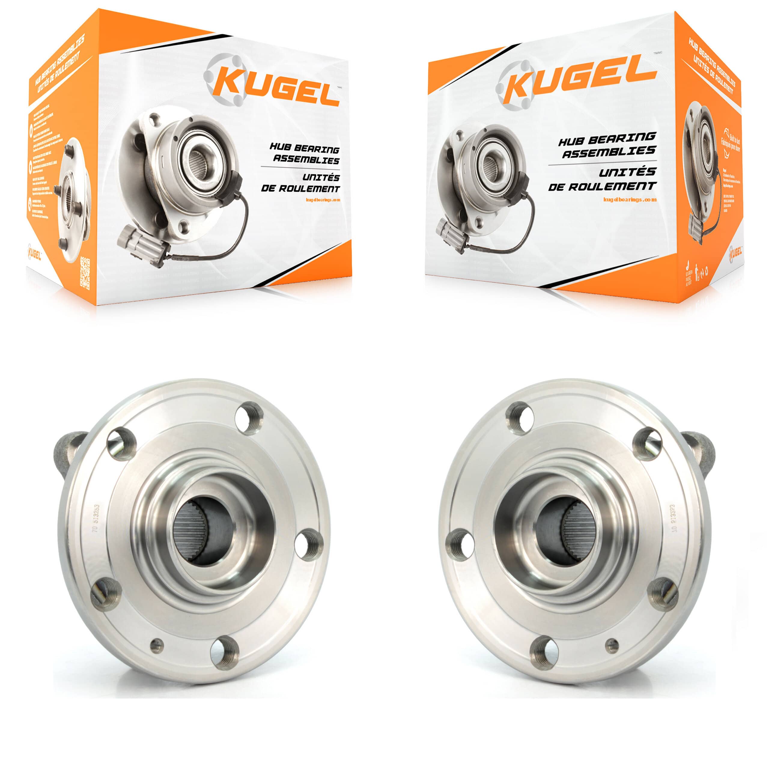 Kugel - K70-100309 - Front Wheel Bearing and Hub Assembly Kits