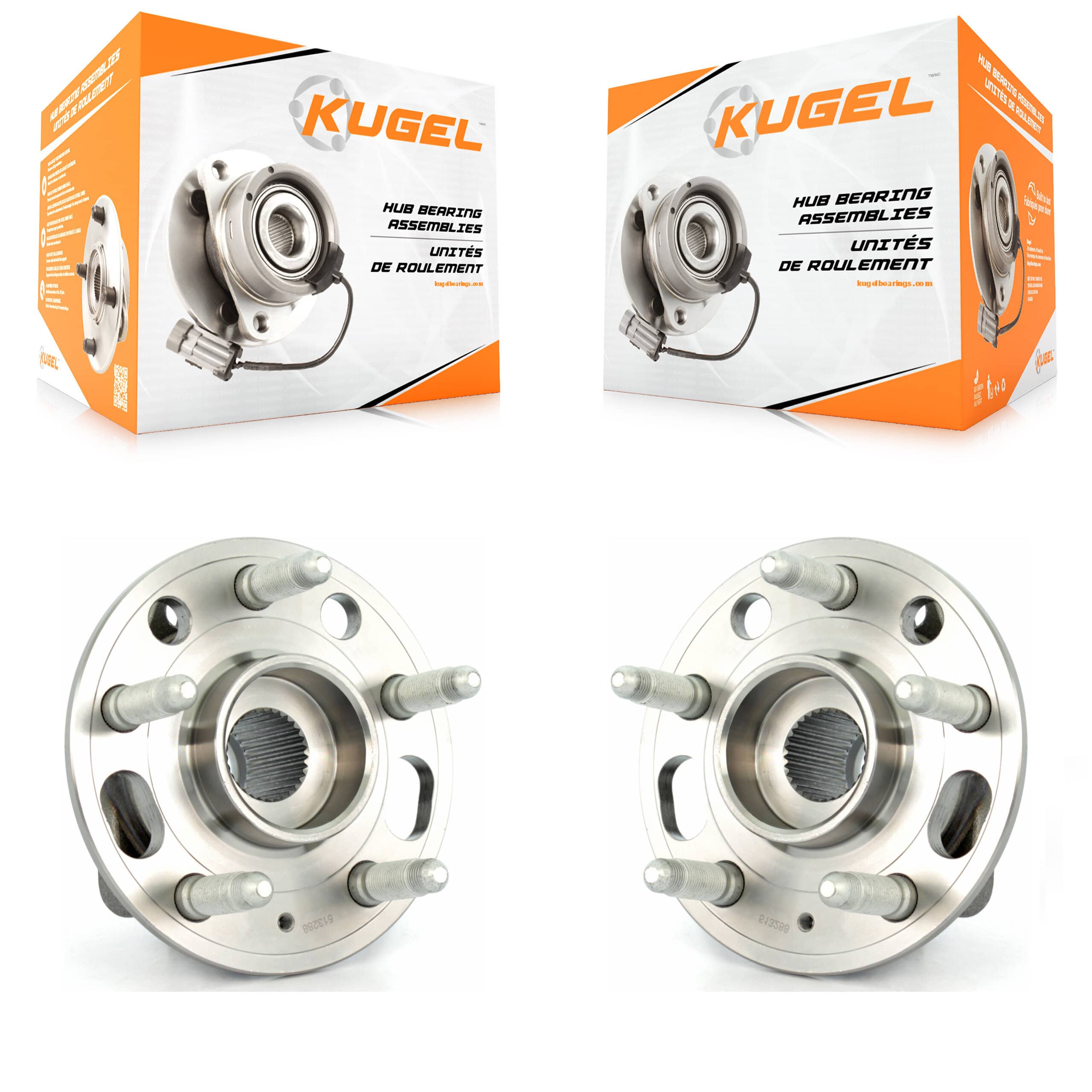 Kugel - K70-100337 - Front Wheel Bearing and Hub Assembly Kits