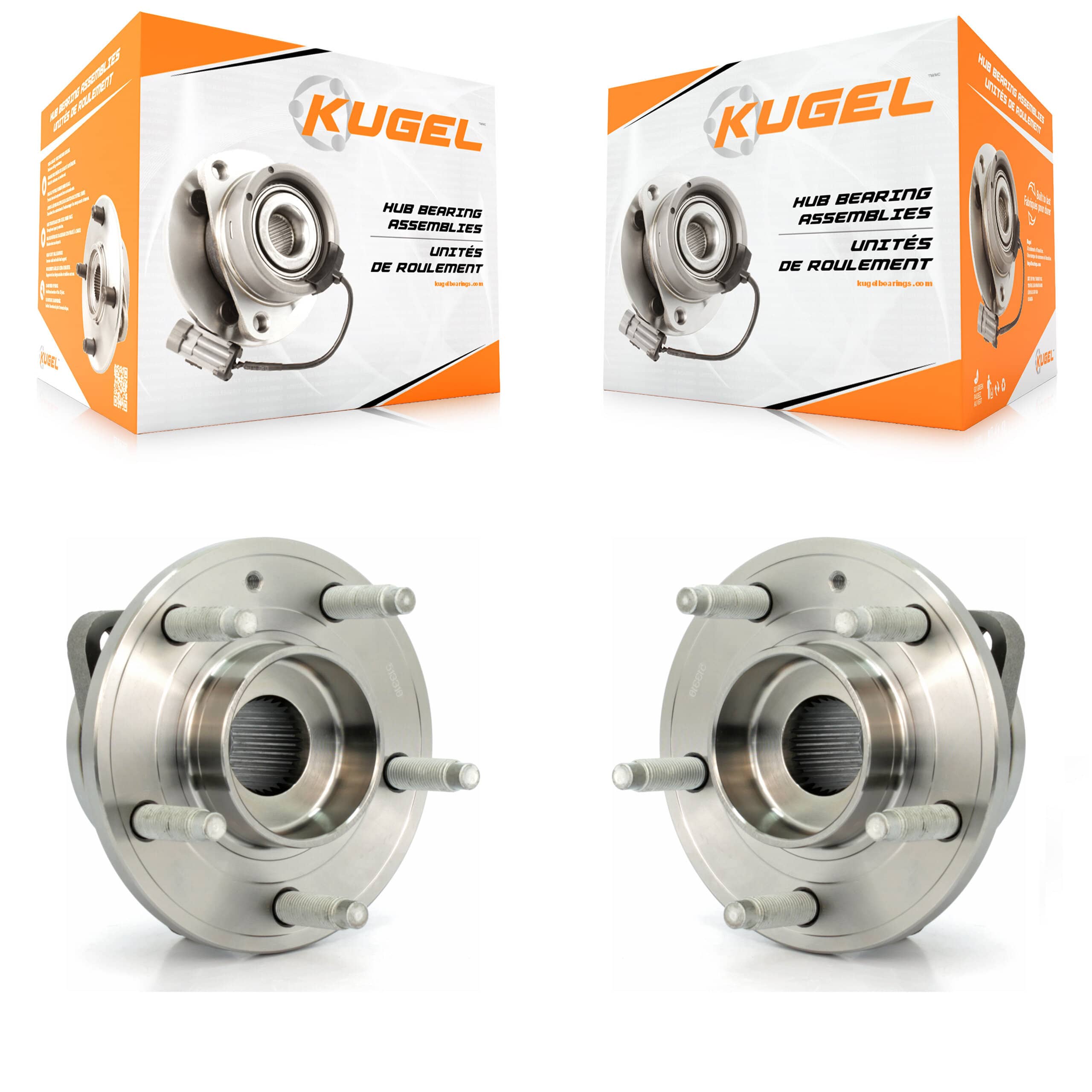 Kugel - K70-100352 - Front Wheel Bearing and Hub Assembly Kits