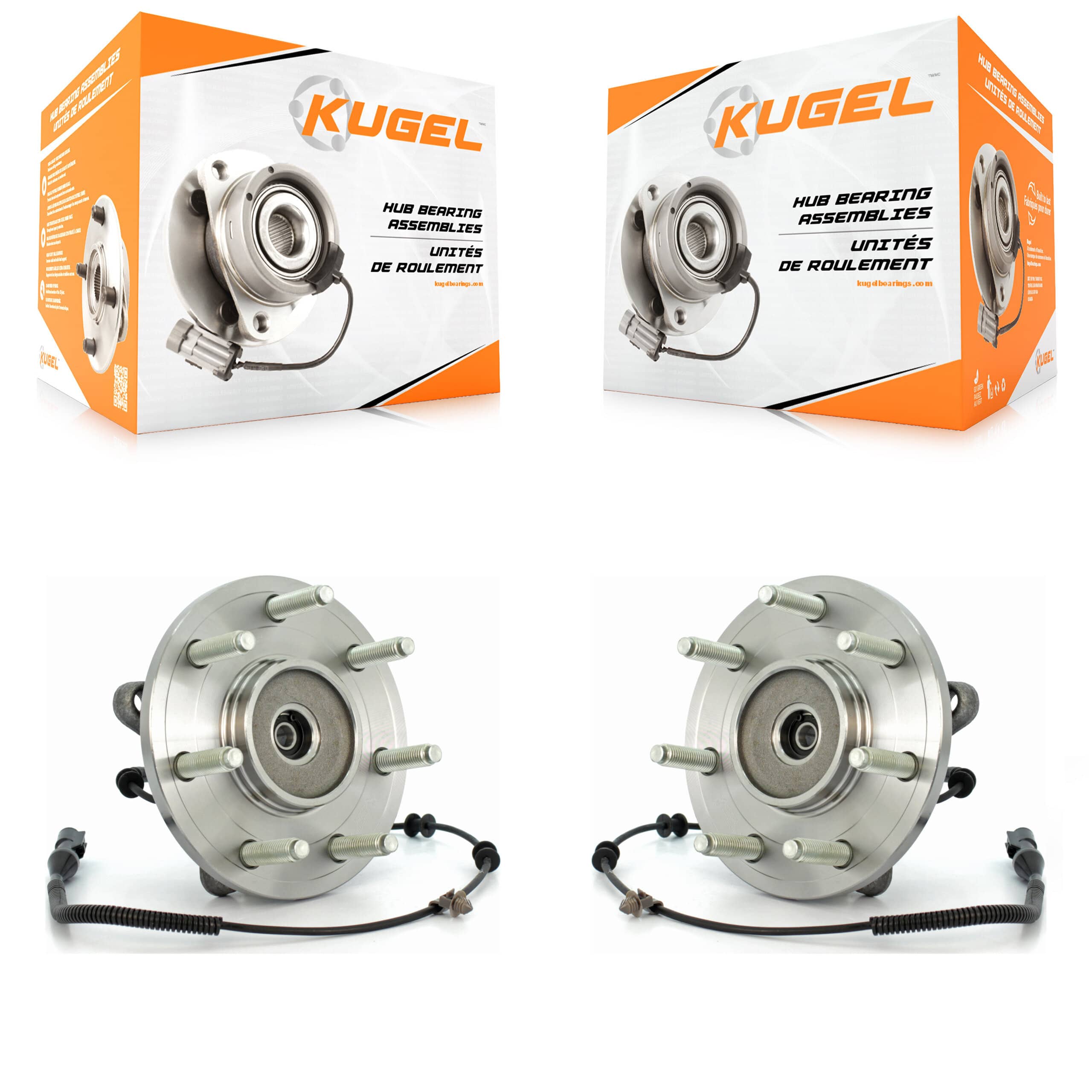 Kugel - K70-100416 - Front Wheel Bearing and Hub Assembly Kits
