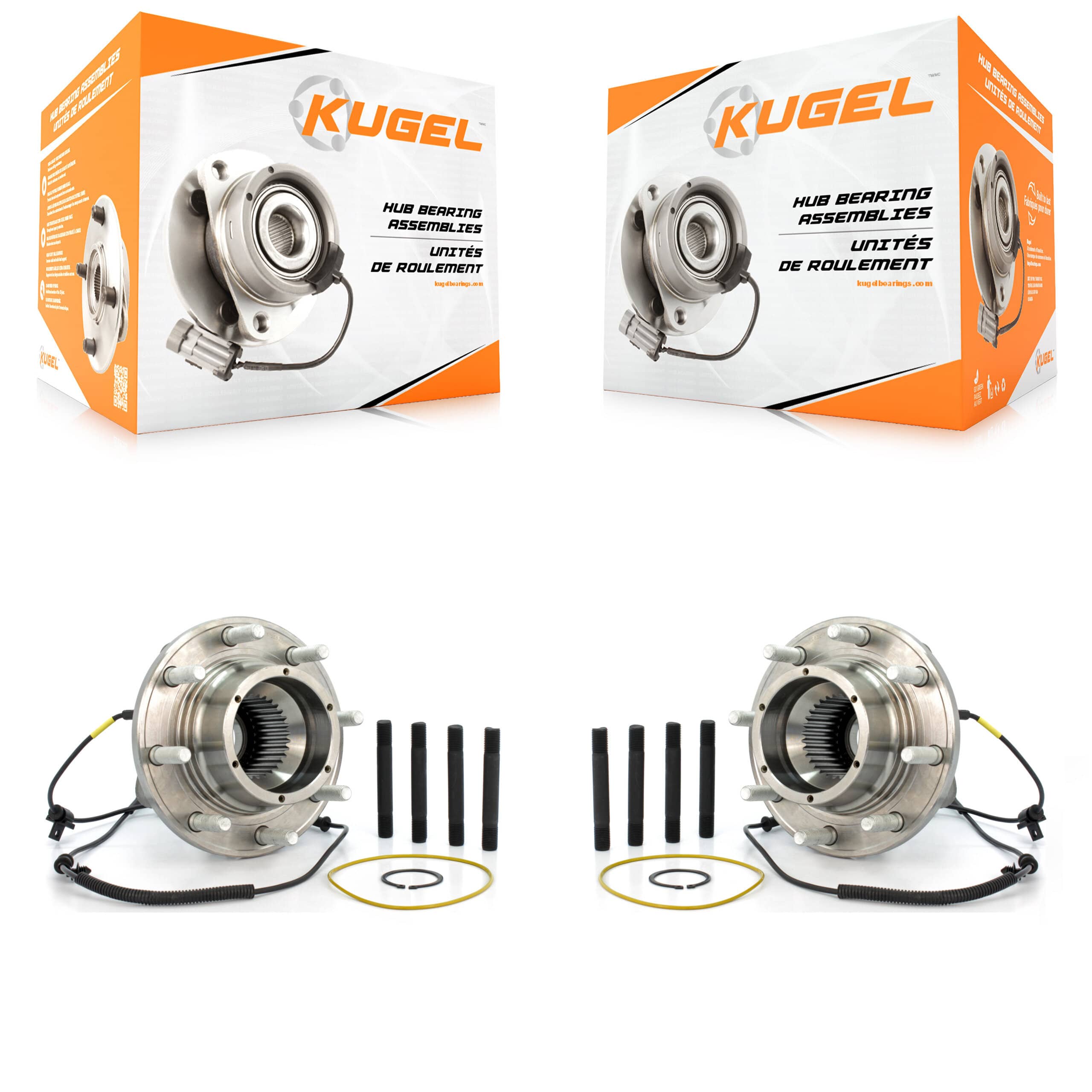Kugel - K70-100418 - Front Wheel Bearing and Hub Assembly Kits