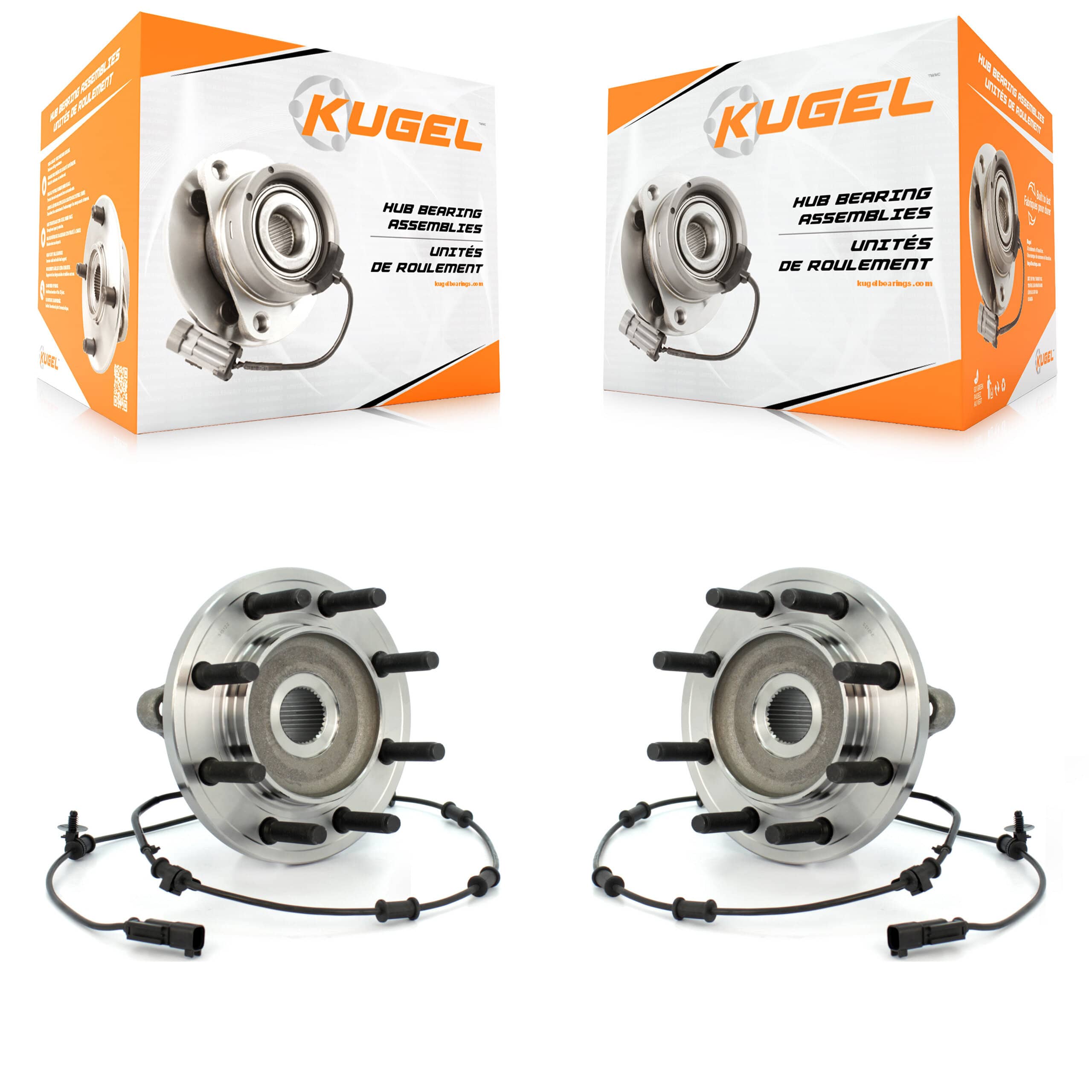 Kugel - K70-100441 - Front Wheel Bearing and Hub Assembly Kits