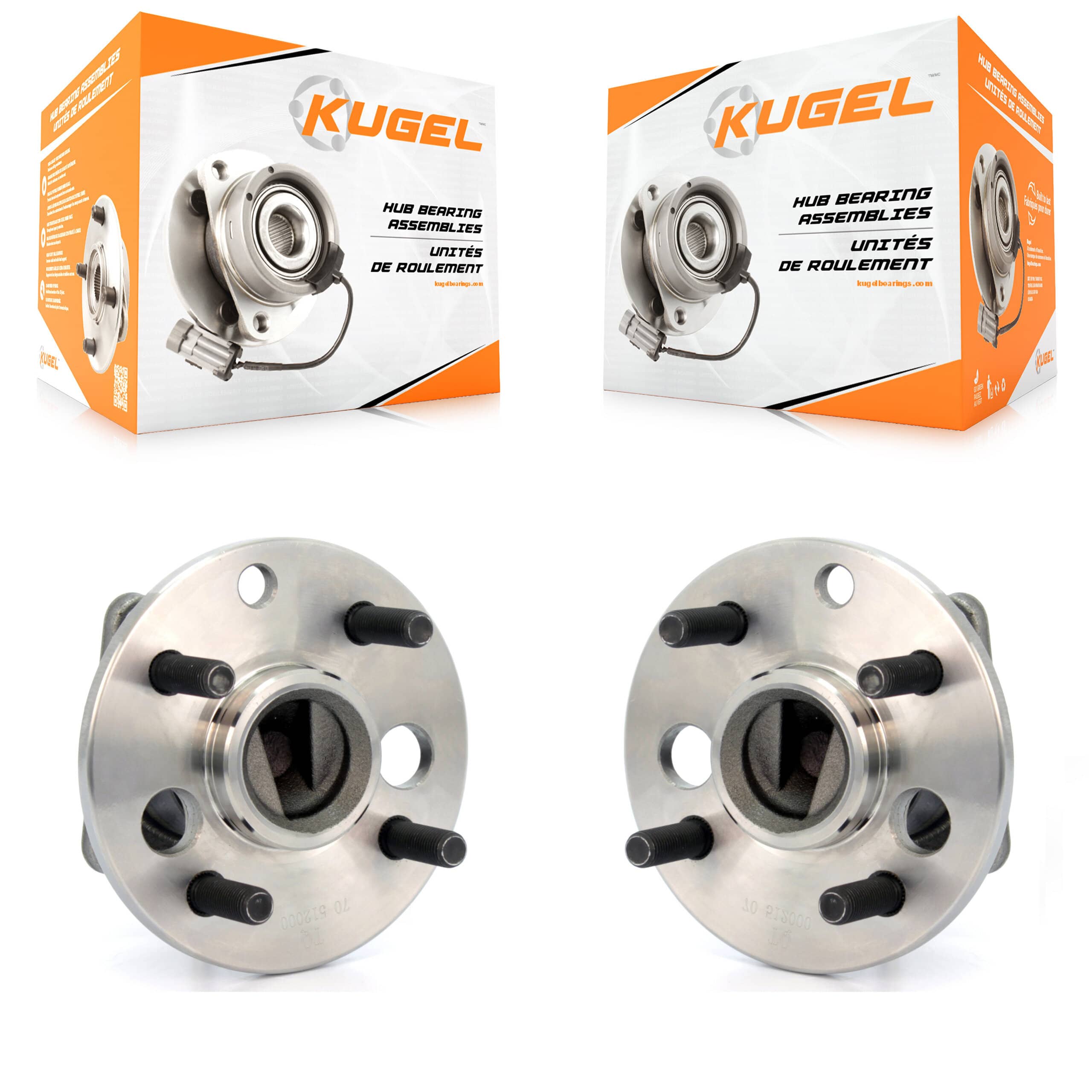 Kugel - K70-100556 - Rear Wheel Bearing and Hub Assembly Kits