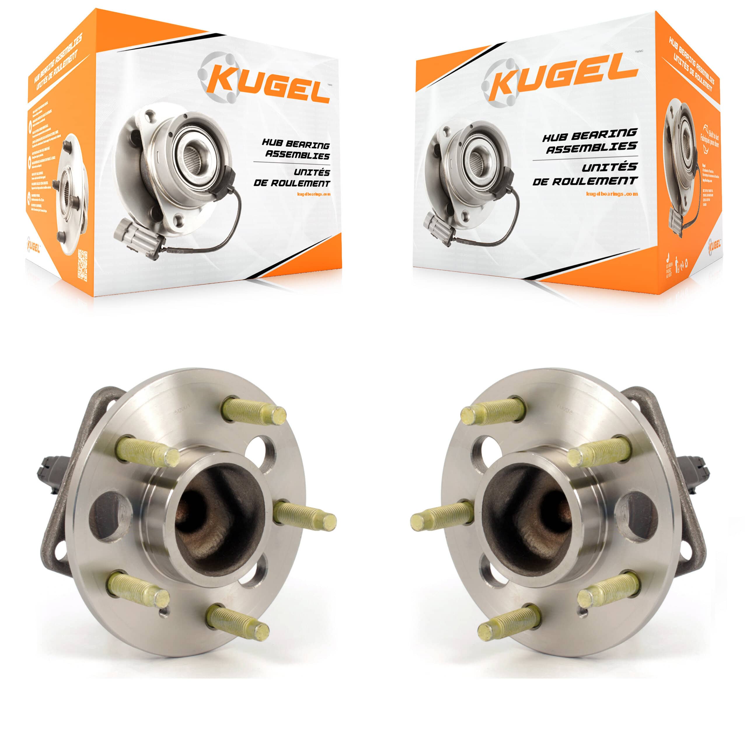 Kugel - K70-100558 - Rear Wheel Bearing and Hub Assembly Kits