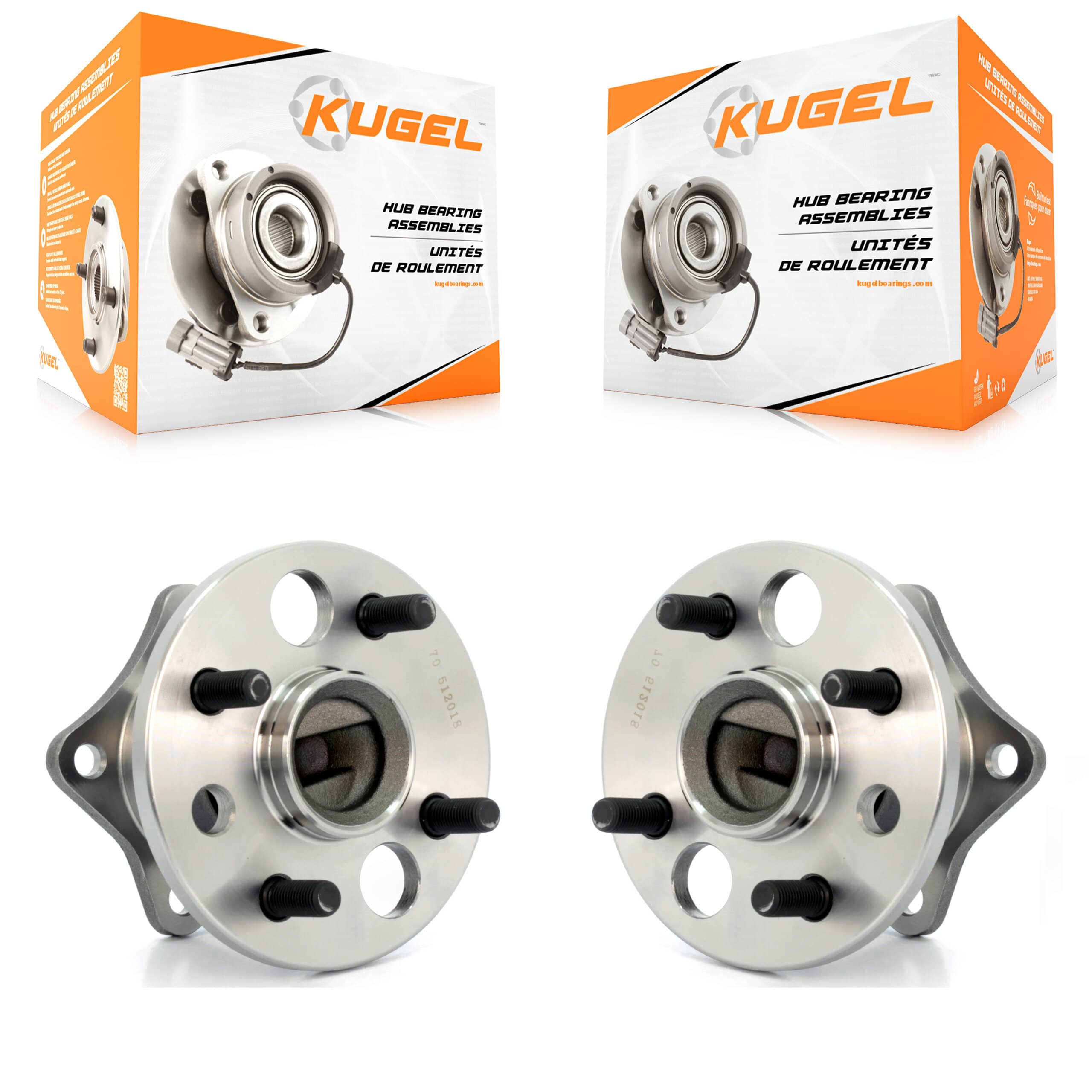 Kugel - K70-100561 - Rear Wheel Bearing and Hub Assembly Kits