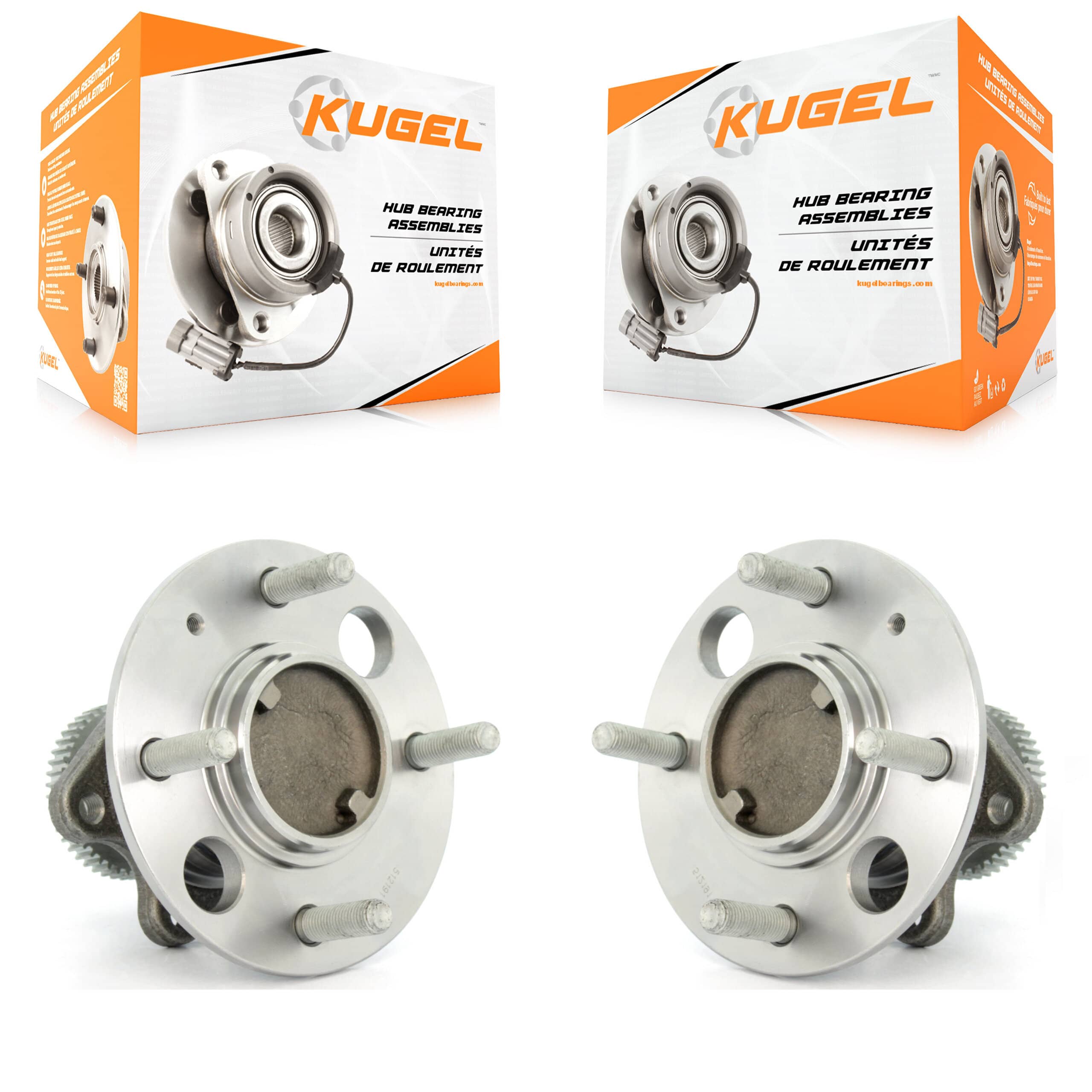 Kugel - K70-100594 - Rear Wheel Bearing and Hub Assembly Kits