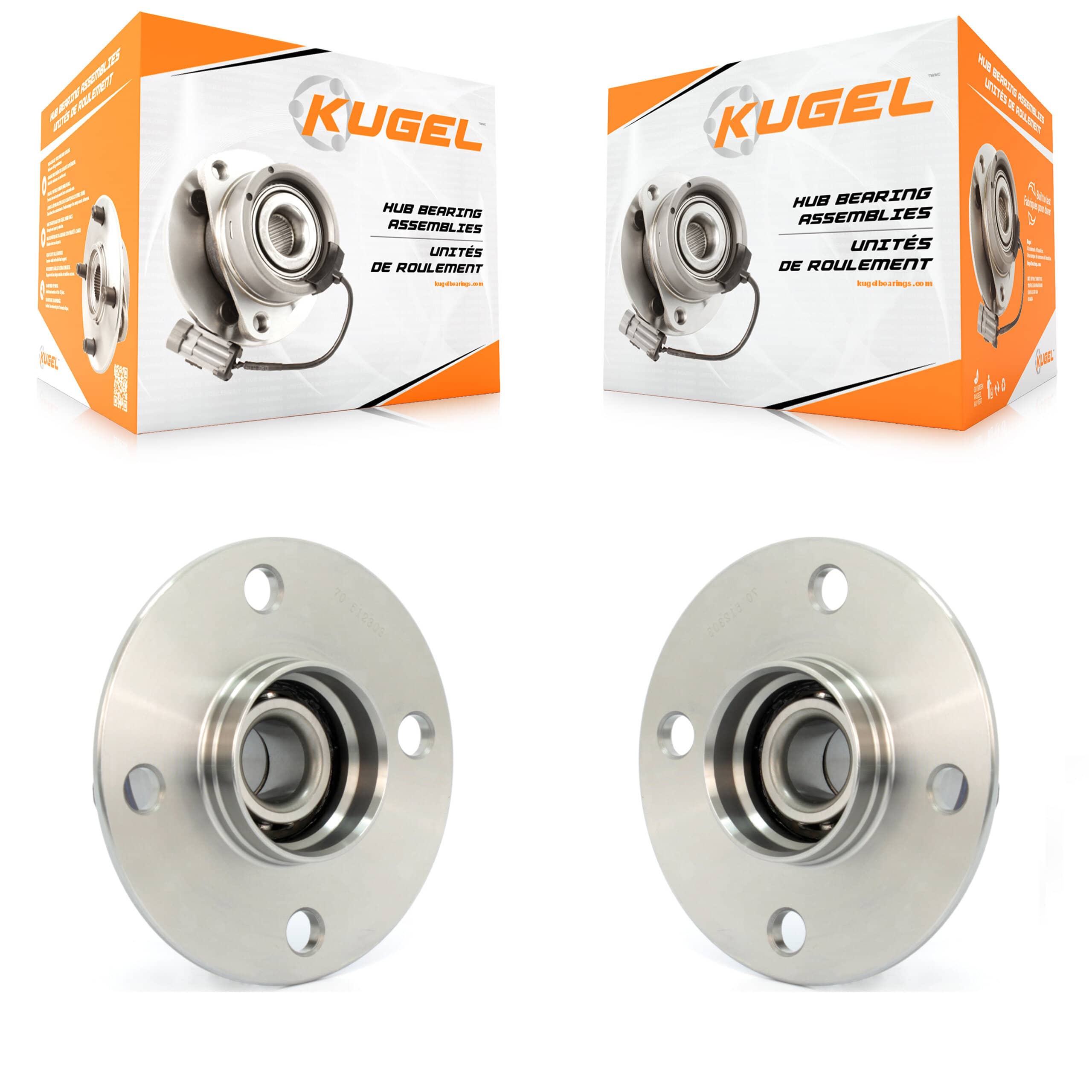 Kugel - K70-100645 - Rear Wheel Bearing and Hub Assembly Kits