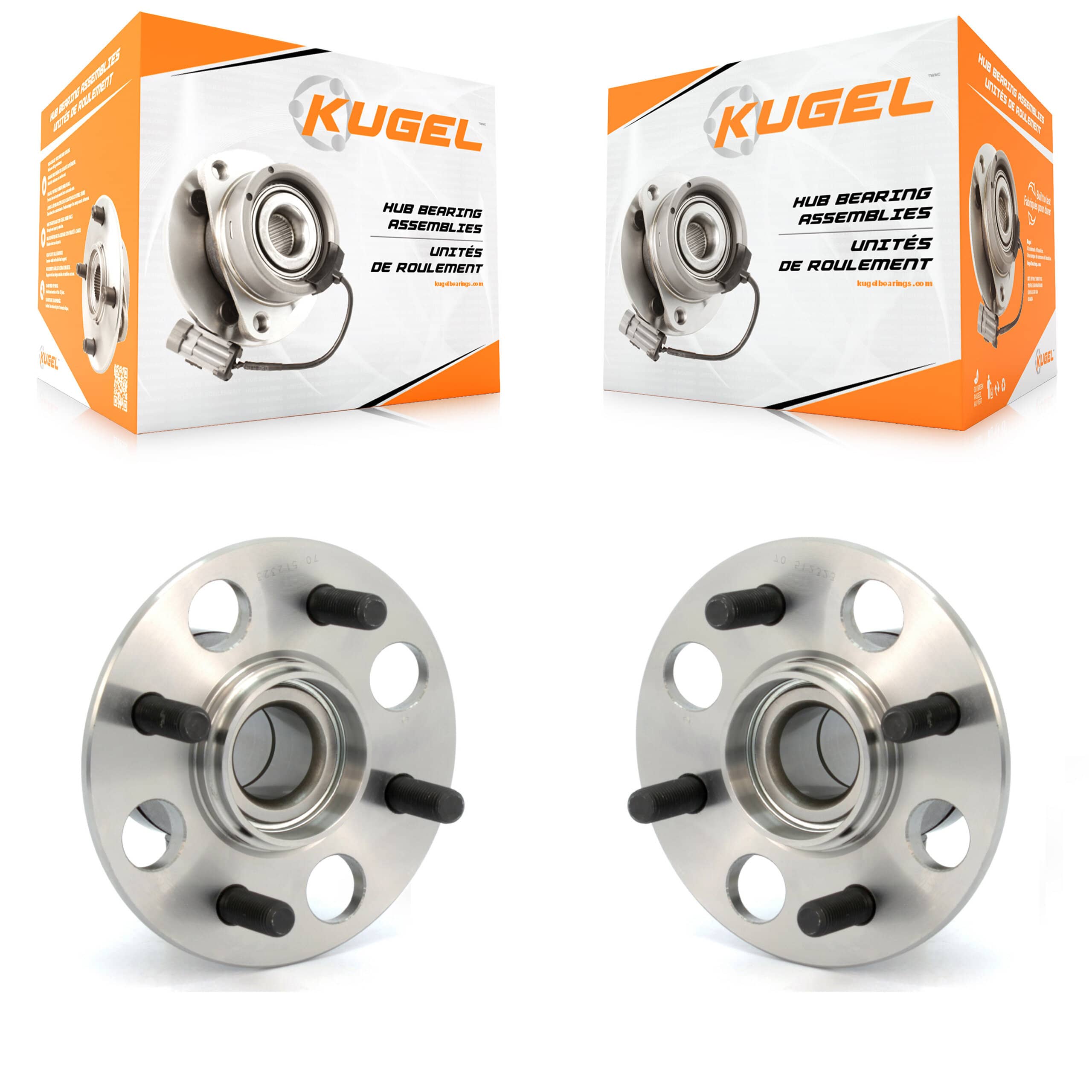 Kugel - K70-100658 - Rear Wheel Bearing and Hub Assembly Kits