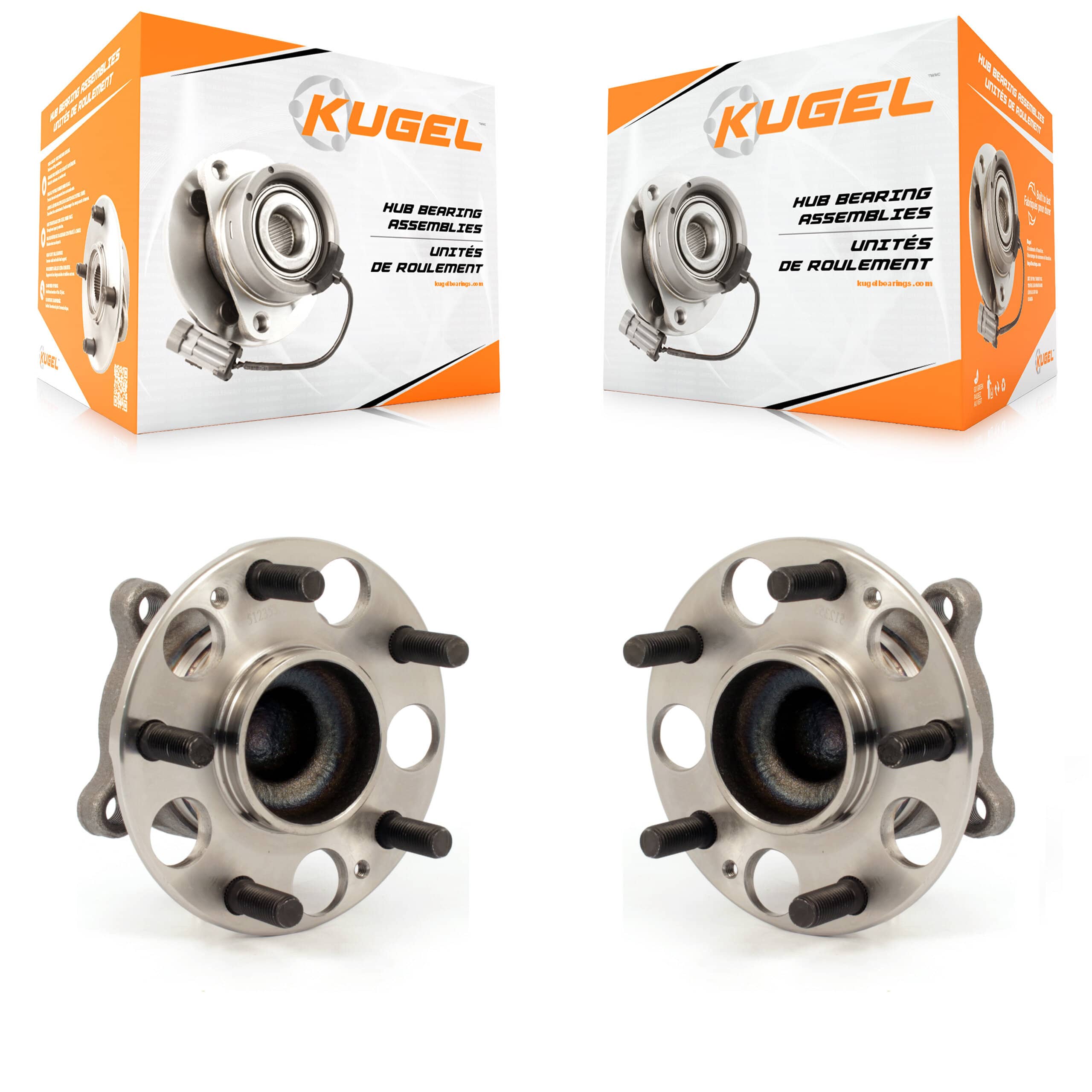 Kugel - K70-100684 - Rear Wheel Bearing and Hub Assembly Kits