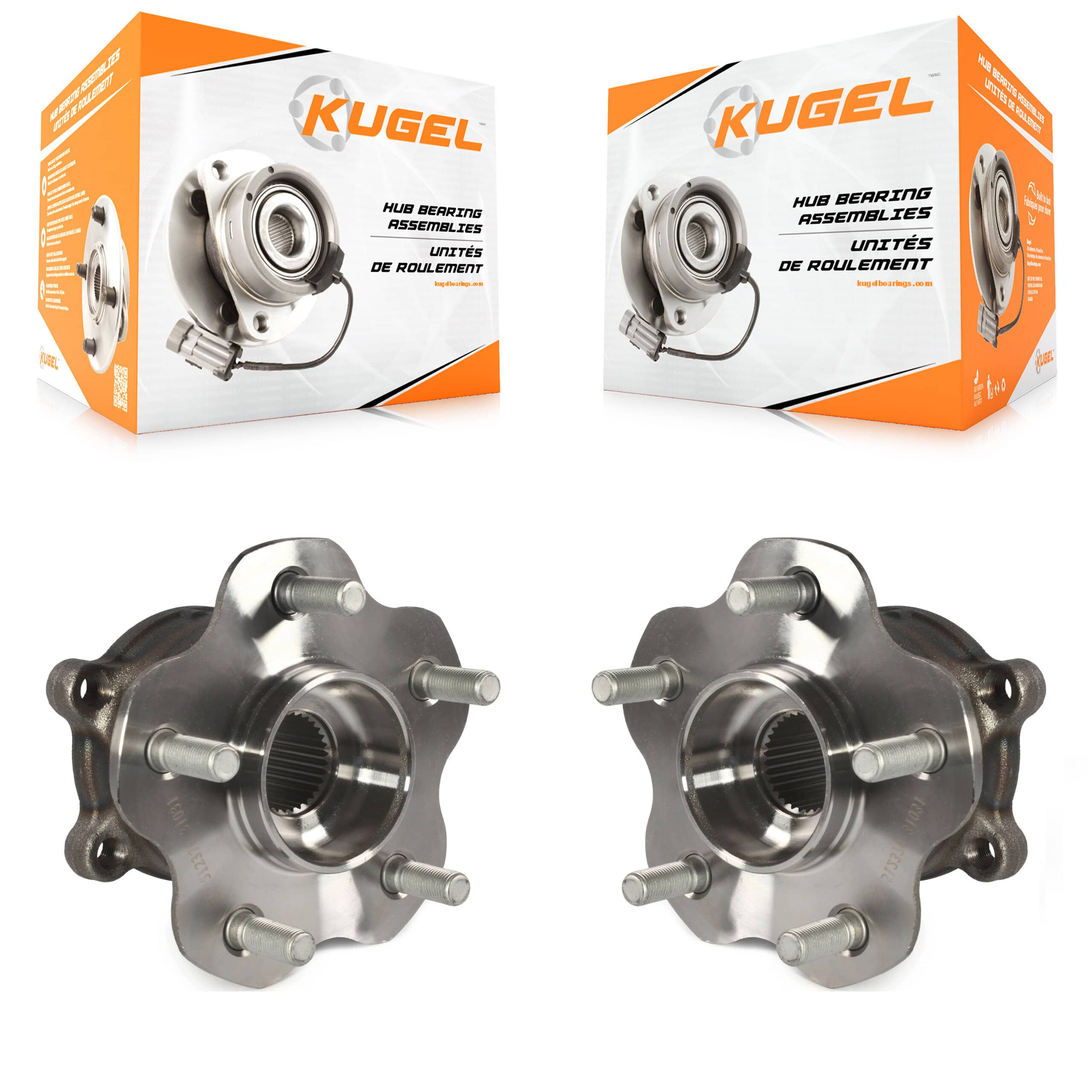 Kugel - K70-100697 - Rear Wheel Bearing and Hub Assembly Kits