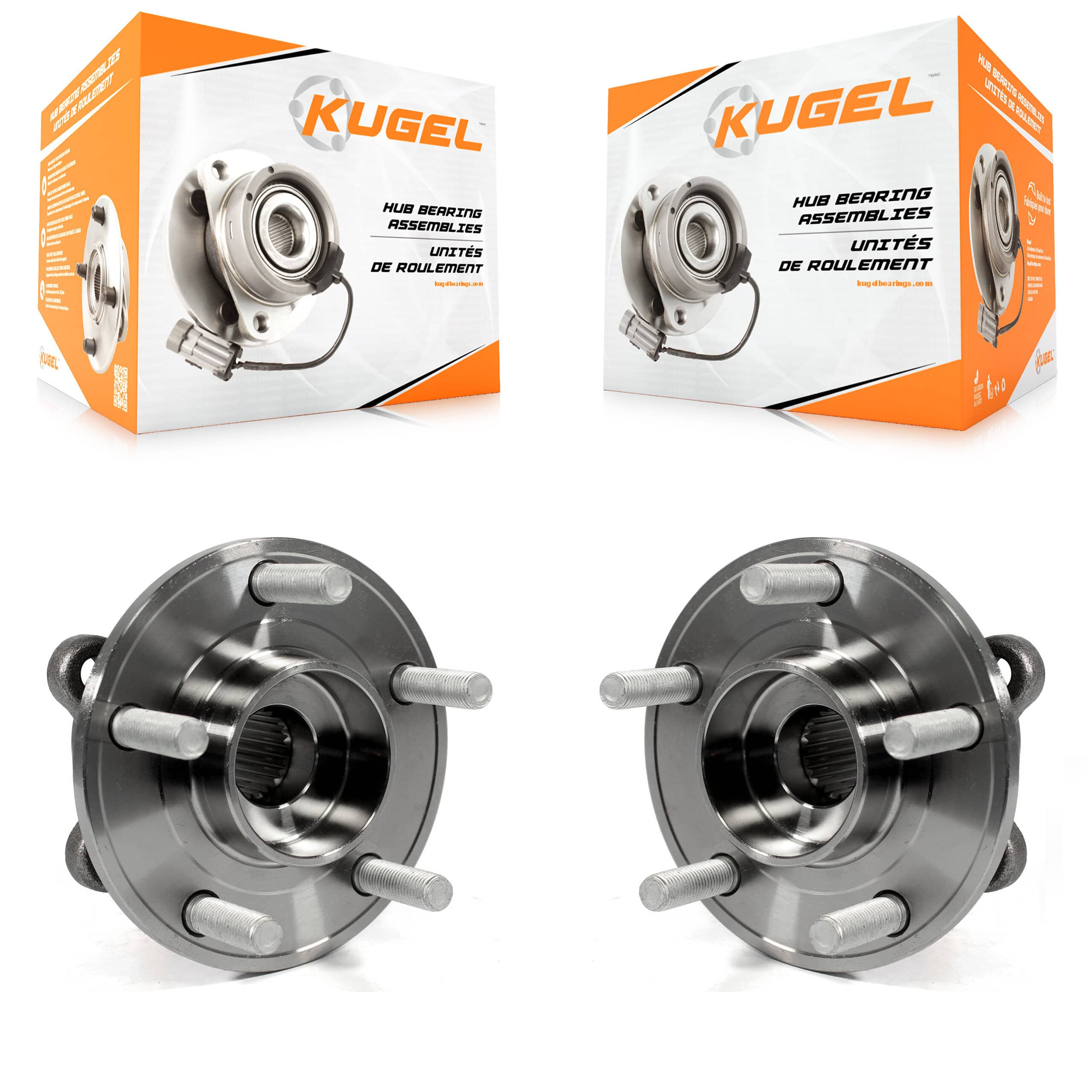 Kugel - K70-100749 - Rear Wheel Bearing and Hub Assembly Kits
