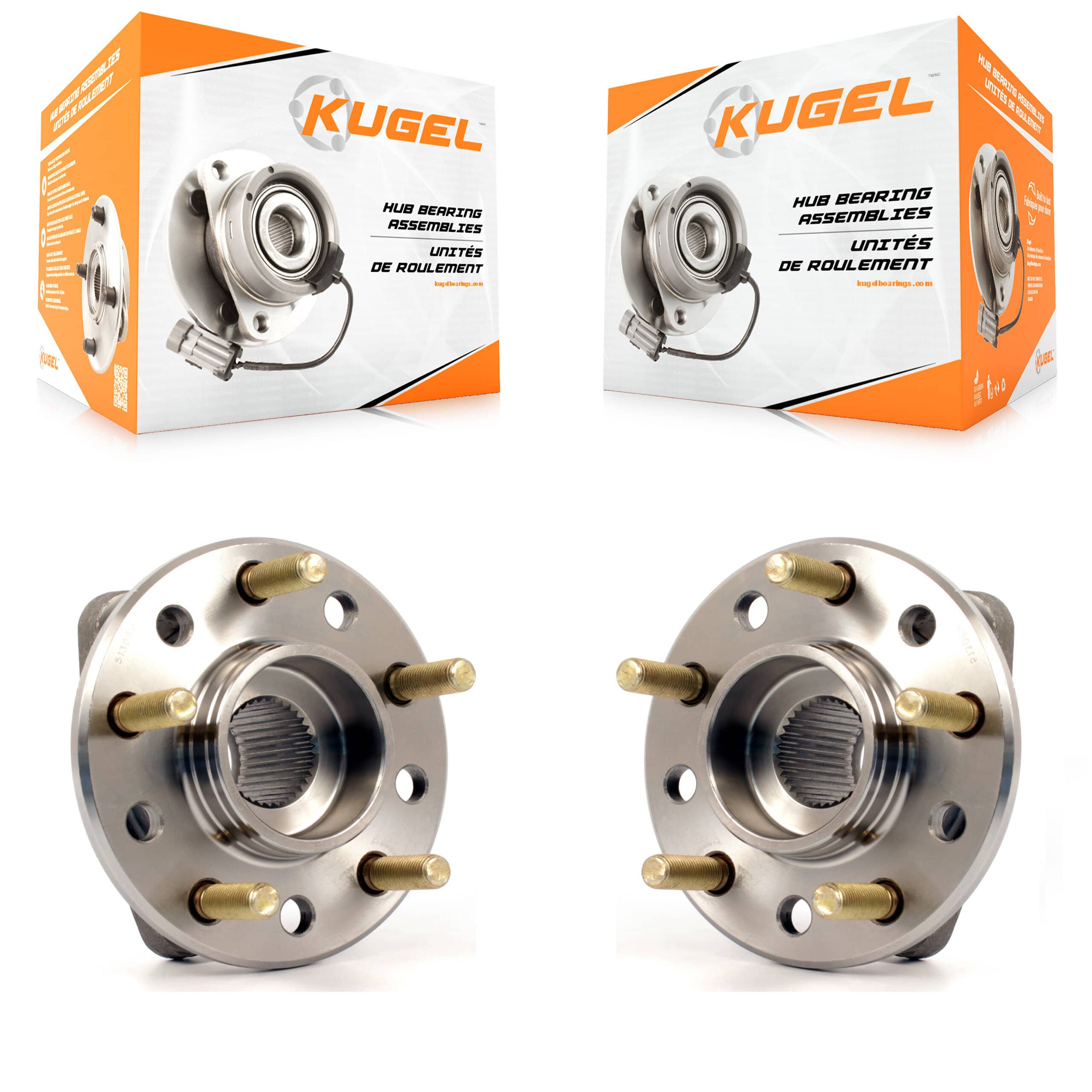 Kugel - K70-100765 - Rear Wheel Bearing and Hub Assembly Kits