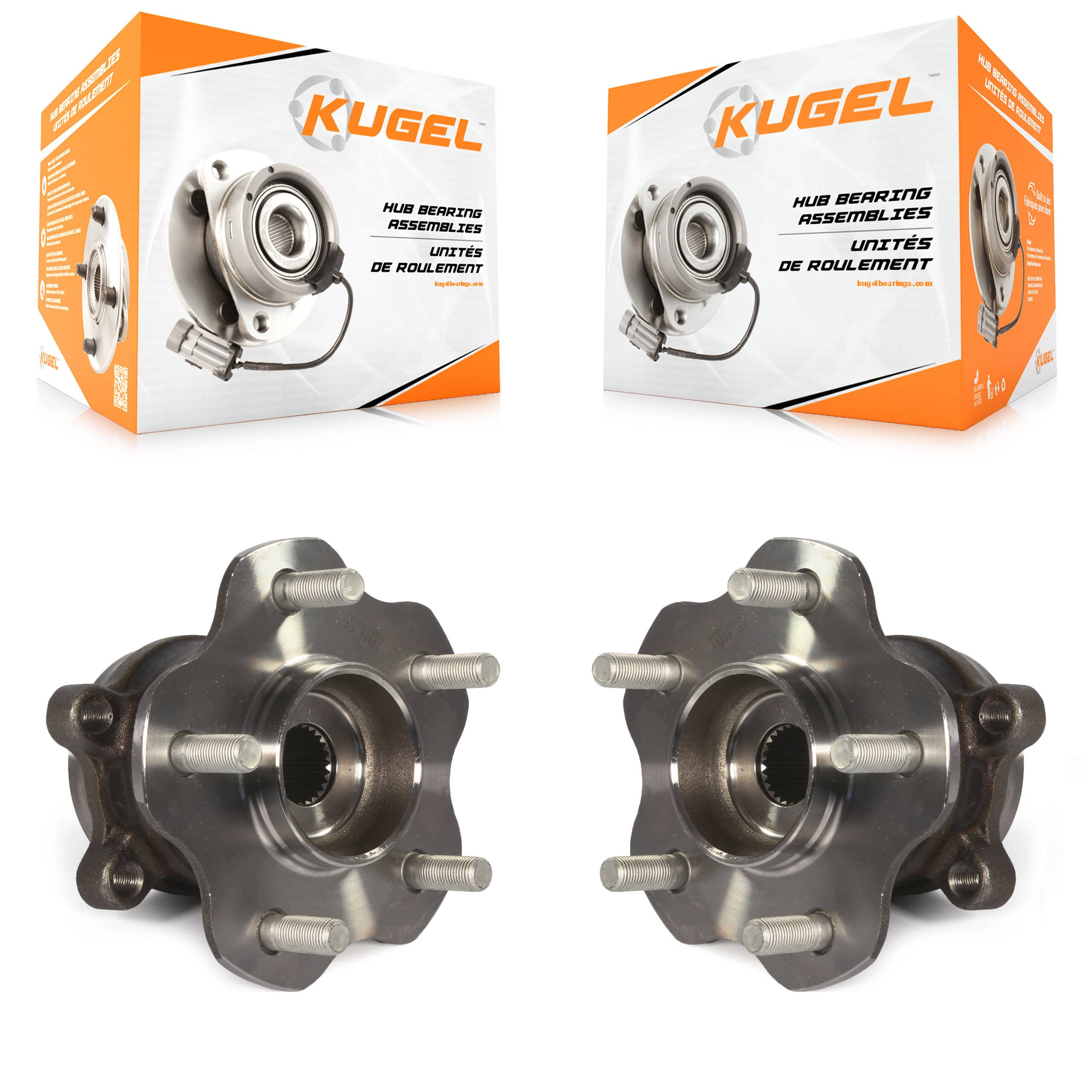 Kugel - K70-101332 - Rear Wheel Bearing and Hub Assembly Kits