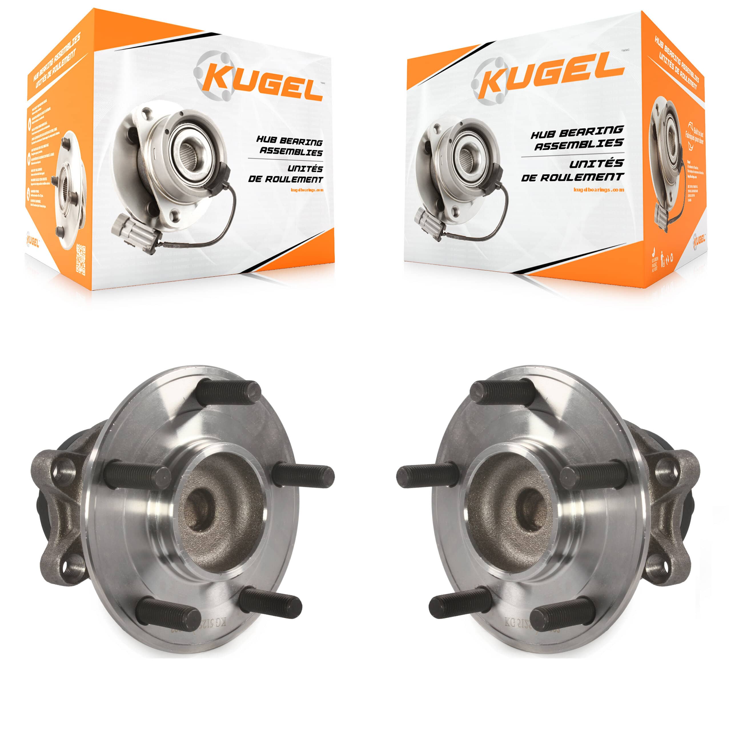Kugel - K70-101389 - Rear Wheel Bearing and Hub Assembly Kits