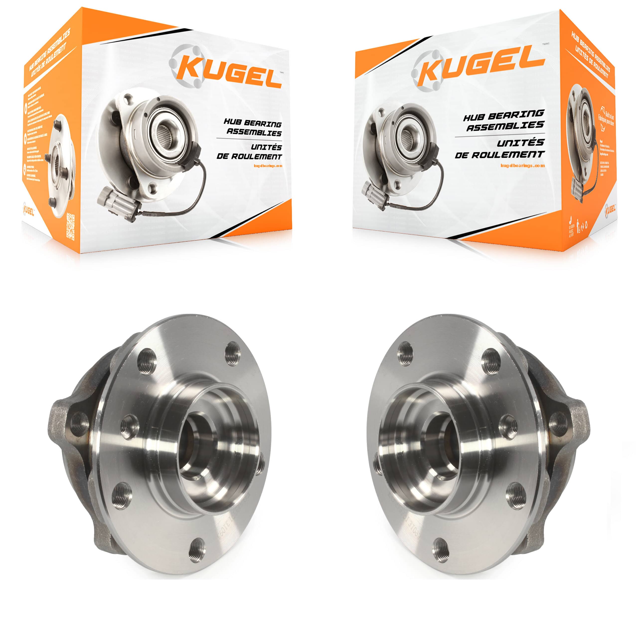 Kugel - K70-101411 - Front Wheel Bearing and Hub Assembly Kits