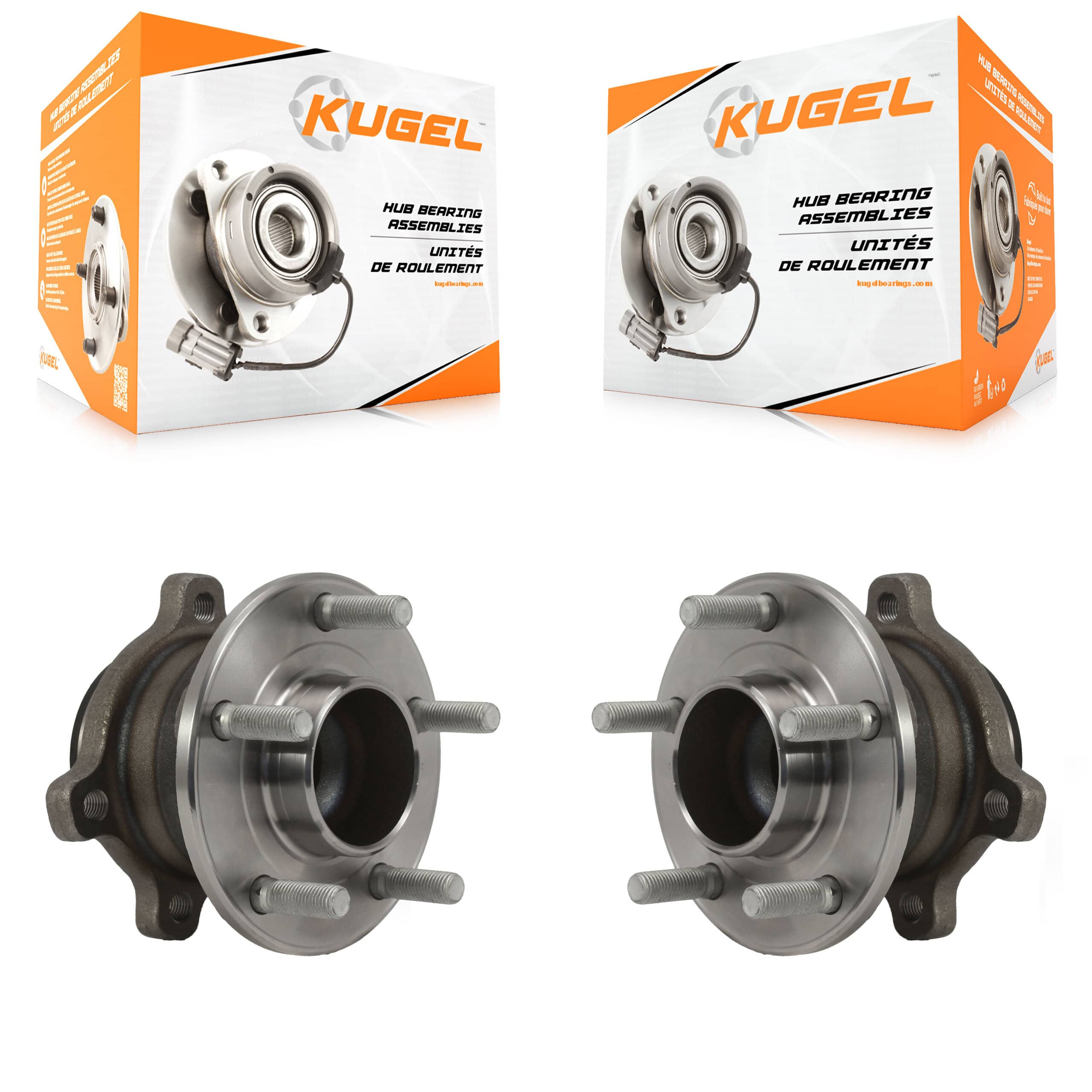 Kugel - K70-101504 - Rear Wheel Bearing and Hub Assembly Kits
