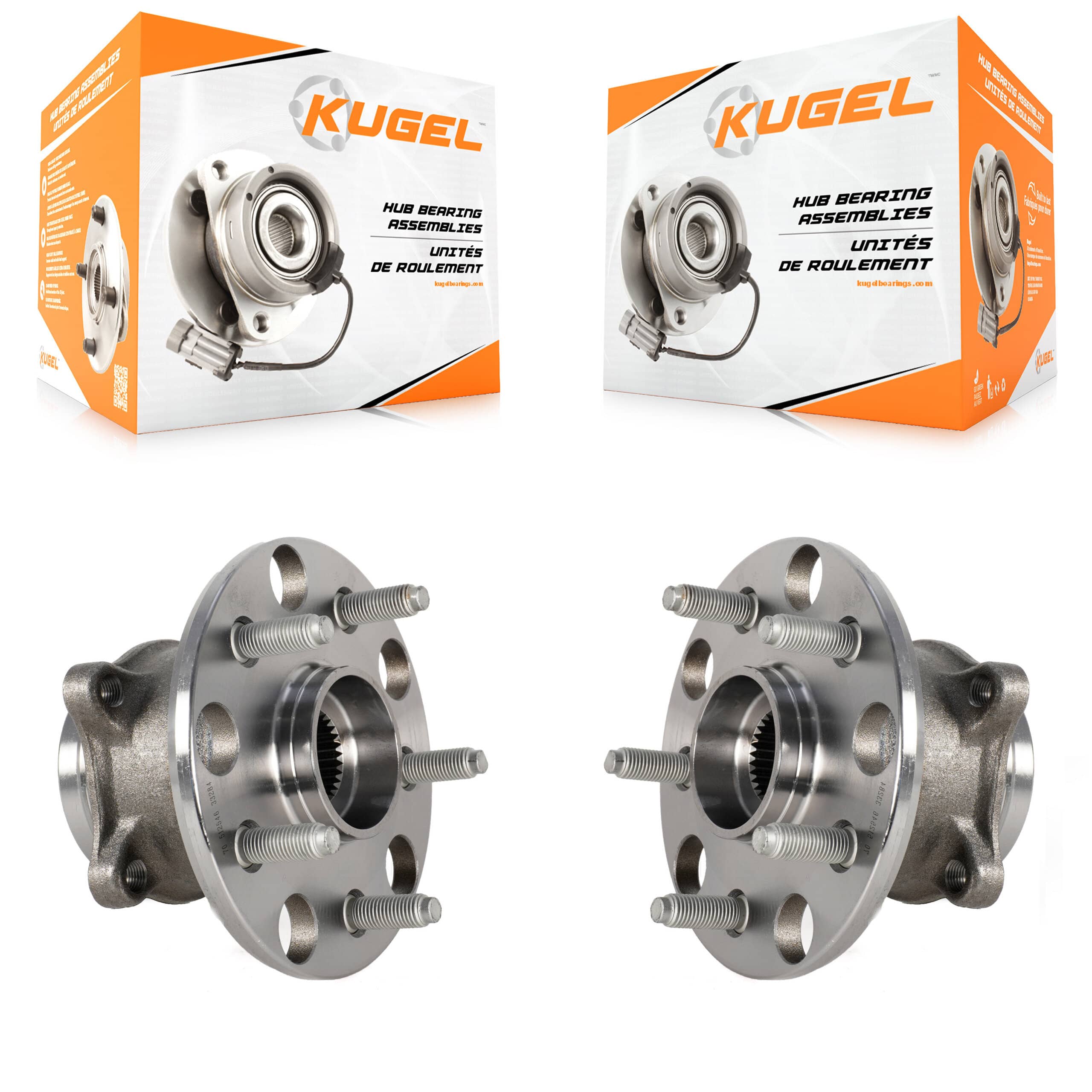 Kugel - K70-101782 - Rear Wheel Bearing and Hub Assembly Kits